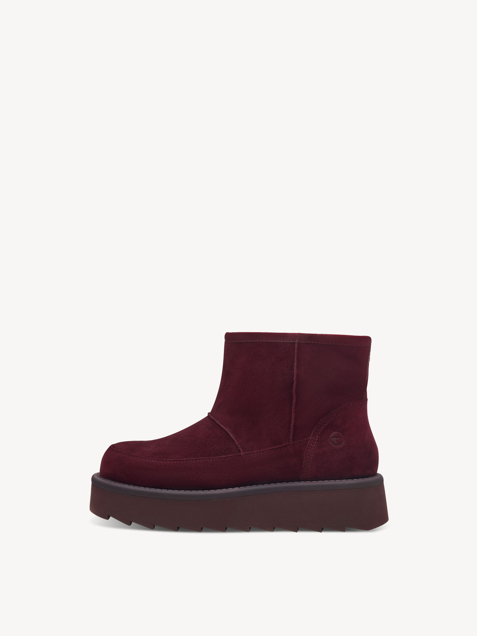 Leather Bootie - red warm lining