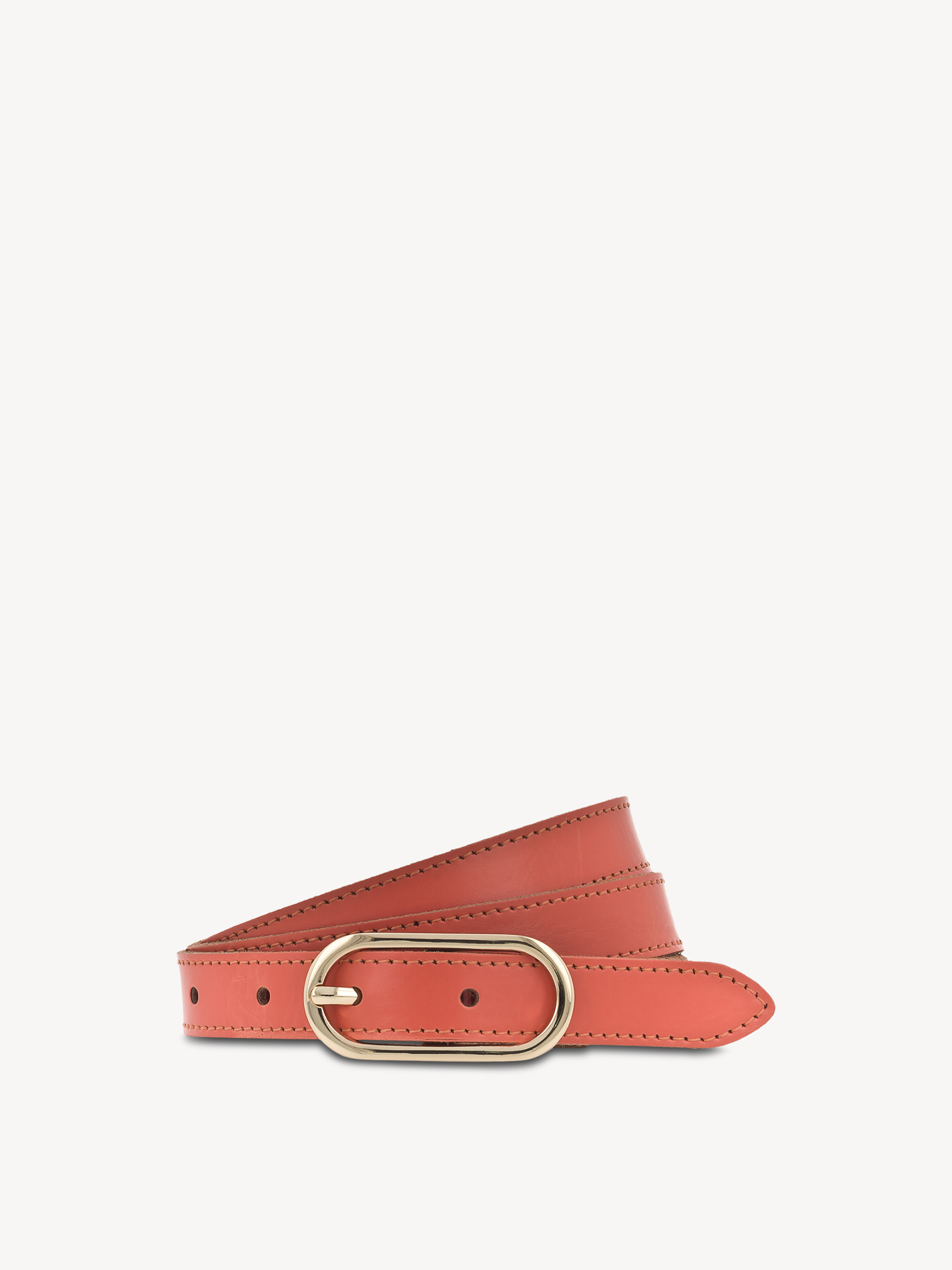 Leather Belt - orange