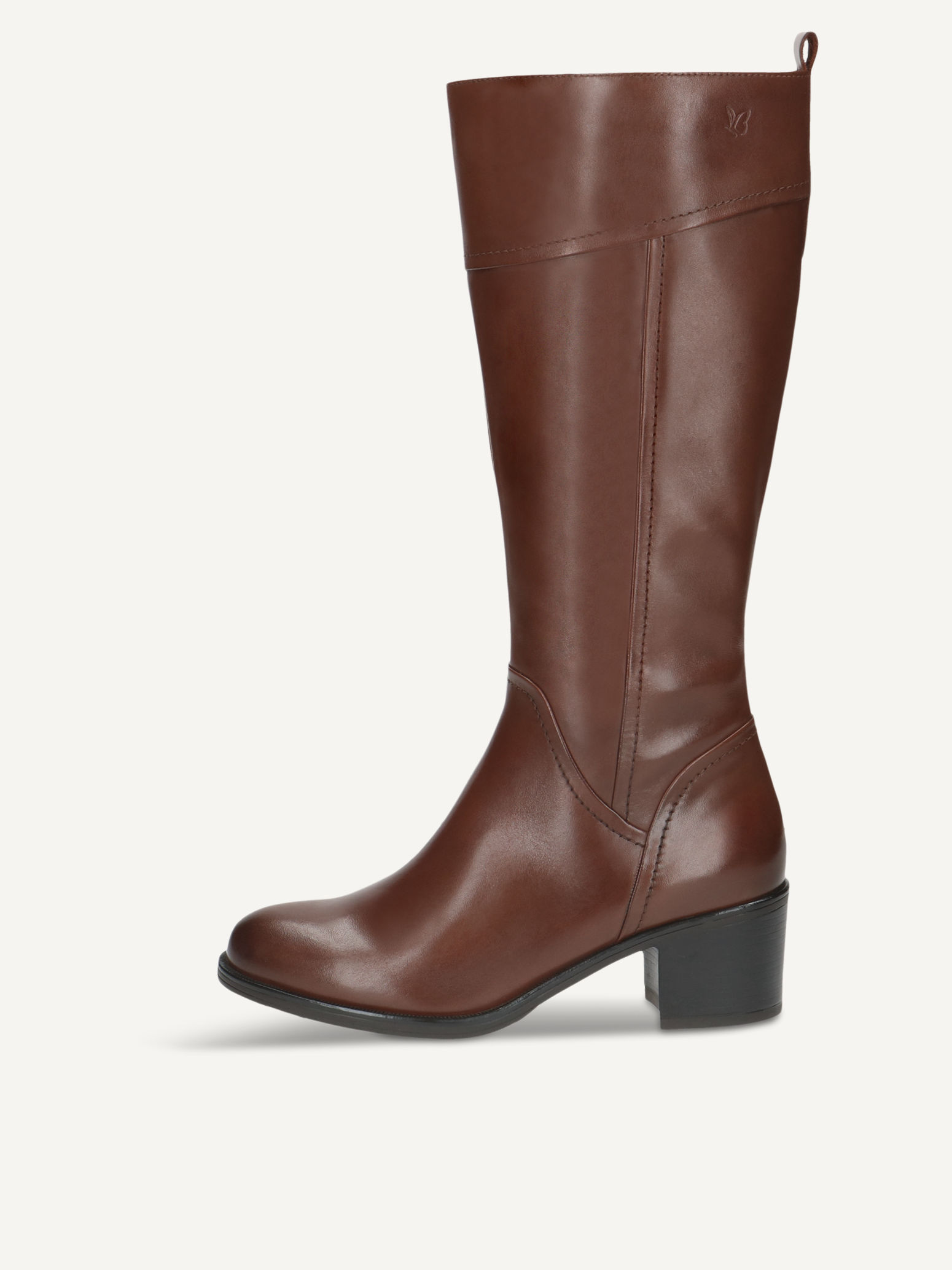 CAPRICE Bottes marron en Cuir avec Talon bloc P38 110$