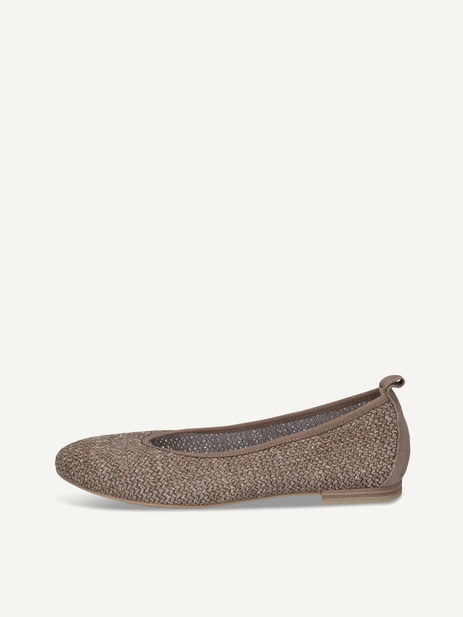 CAPRICE Ballerine marron en Mlange de matriaux de cuir et textile avec Talon bloc P36 56 €