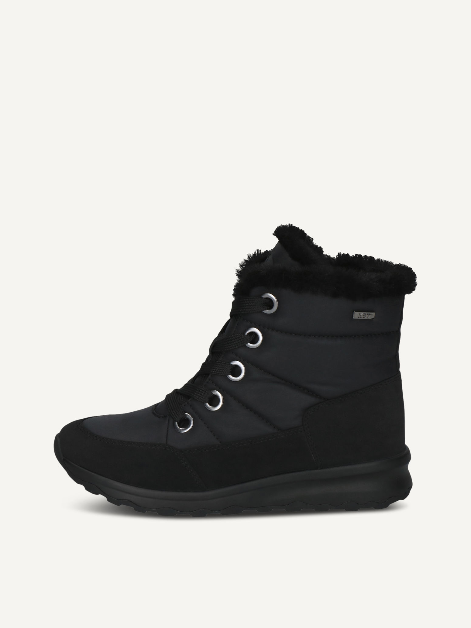 caprice bootie black made of textile and synthetic without heel size 38