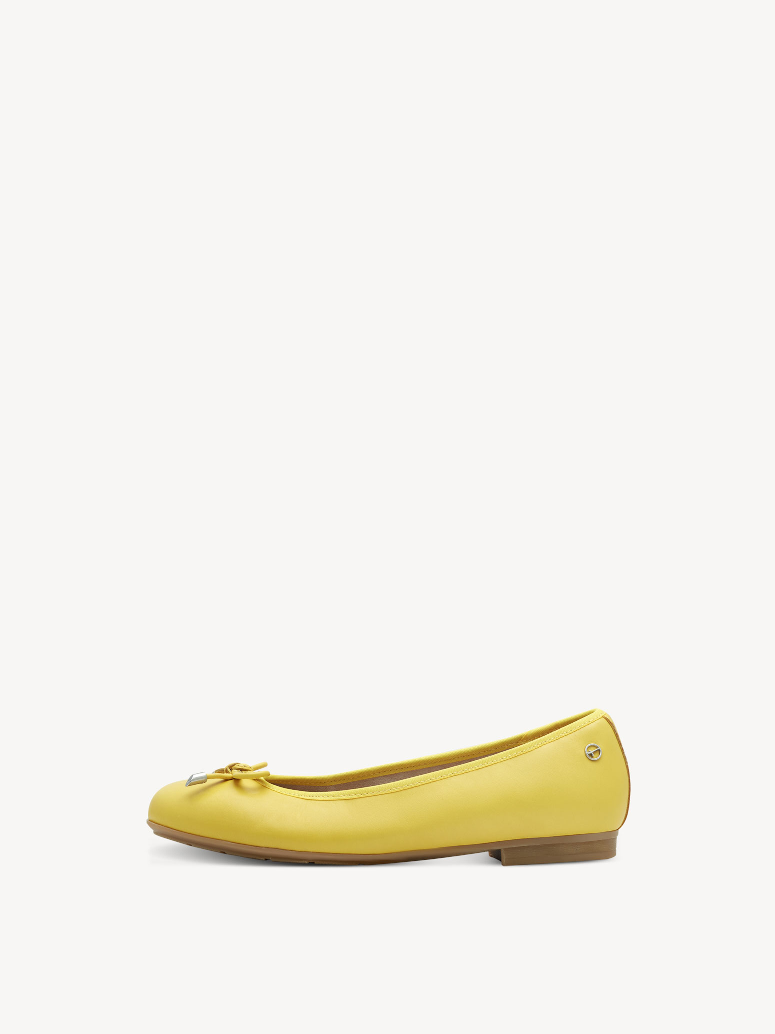 Leather Ballerina - yellow