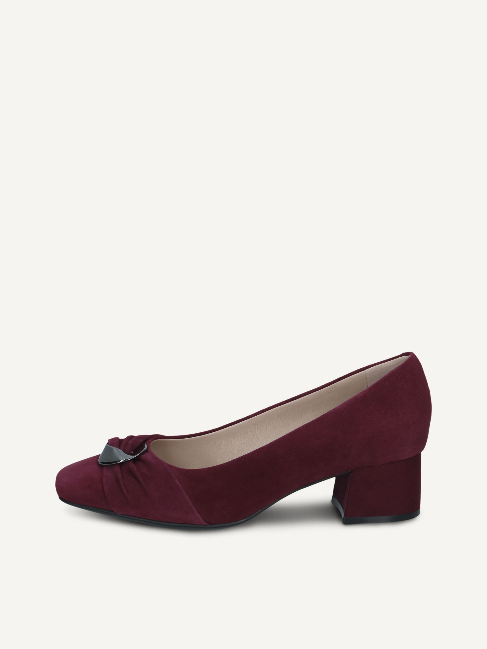 CAPRICE Escarpin rouge en Cuir avec Talon trapzode P42 90 €