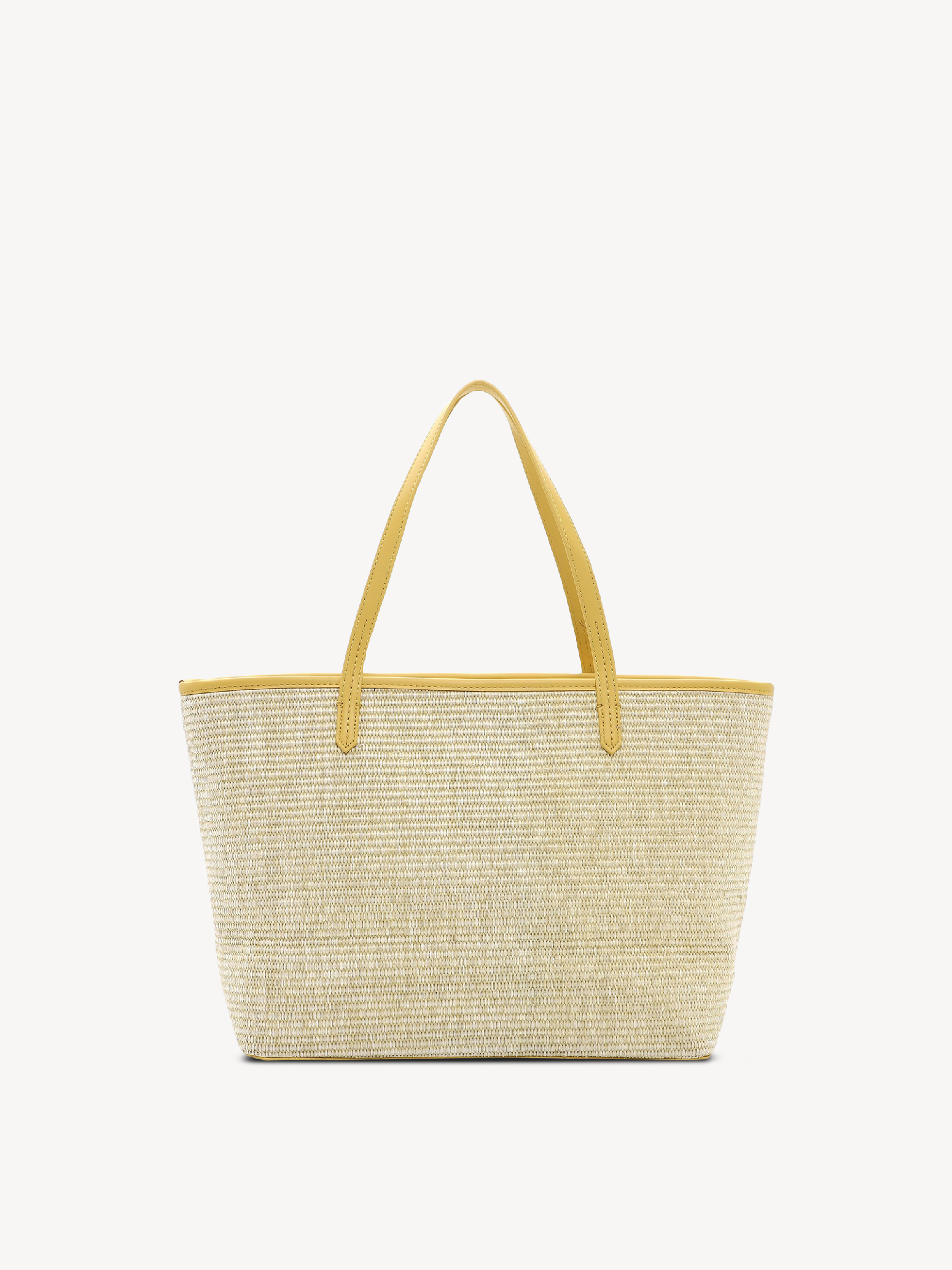 Shopping bag - yellow, lightyellow, hi-res
