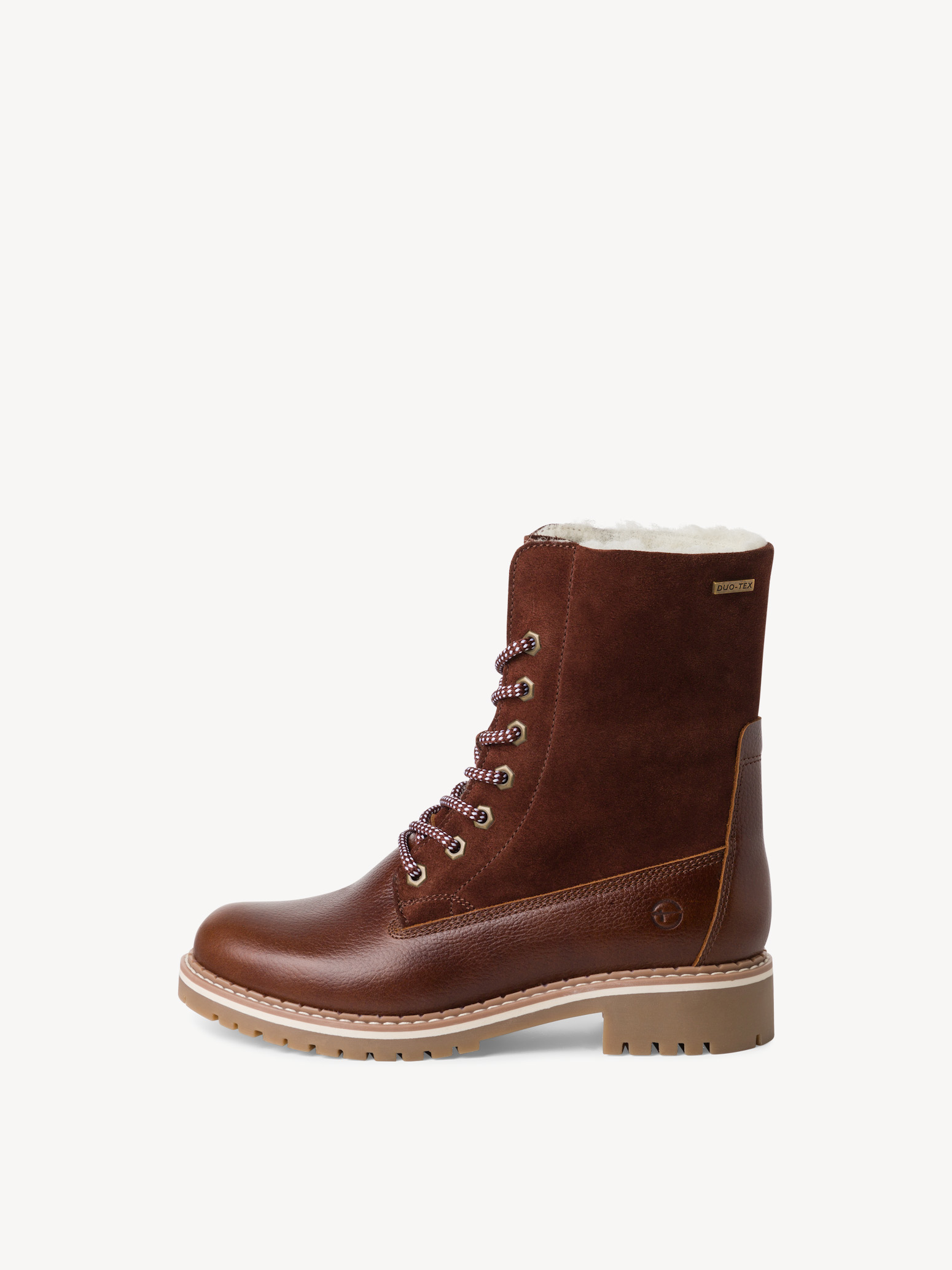 Leather Bootie - brown warm lining