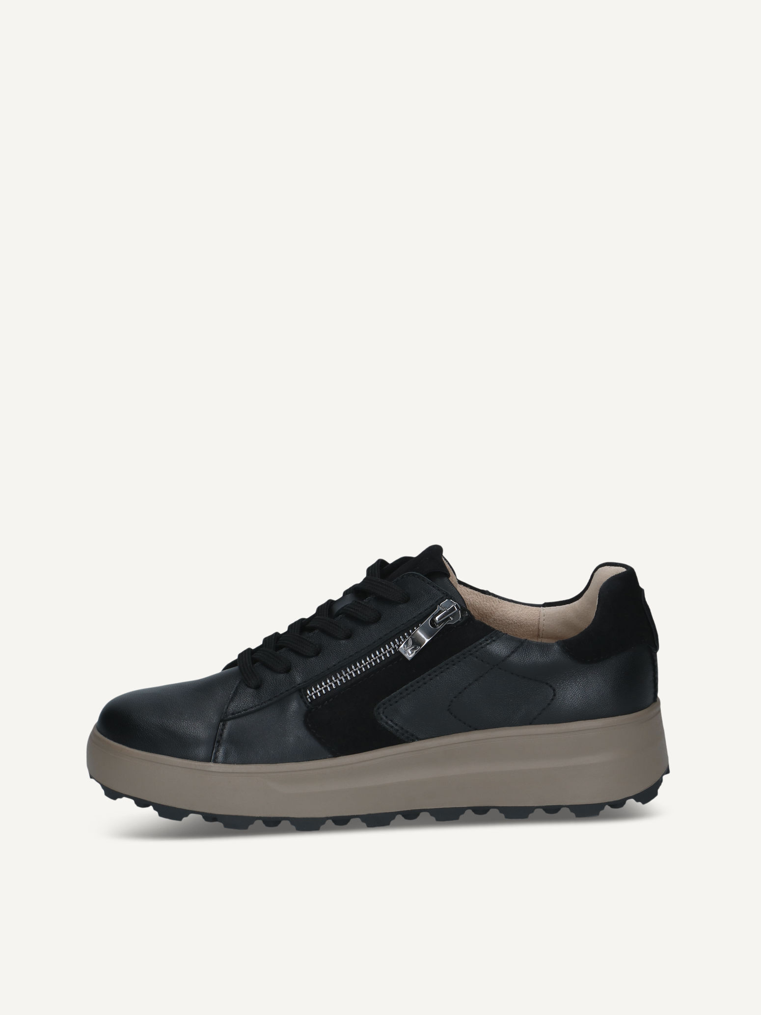 caprice sneaker black made of leather size 42