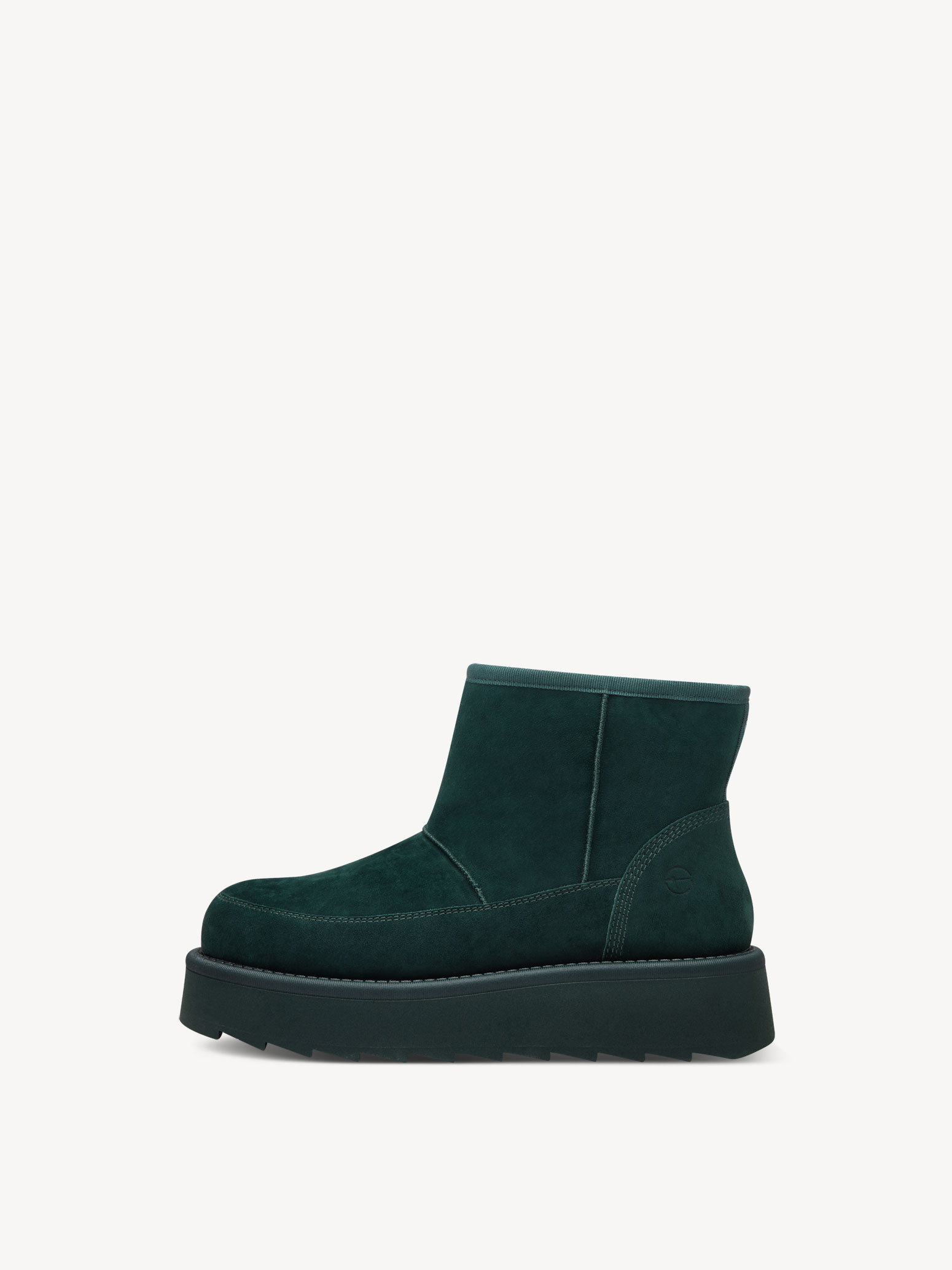 Leather Bootie - green warm lining