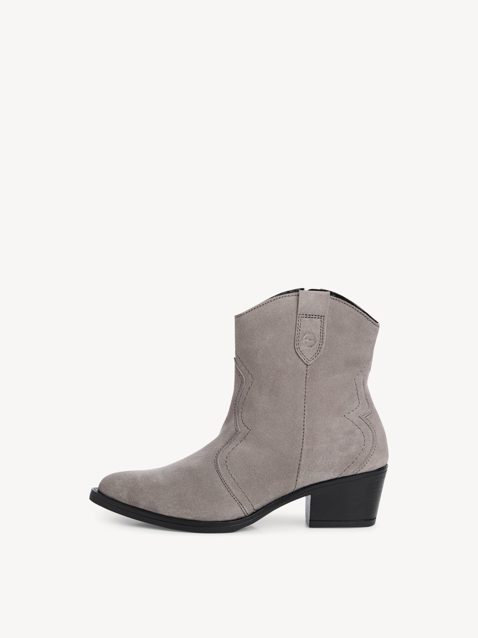 Leather Bootie - grey