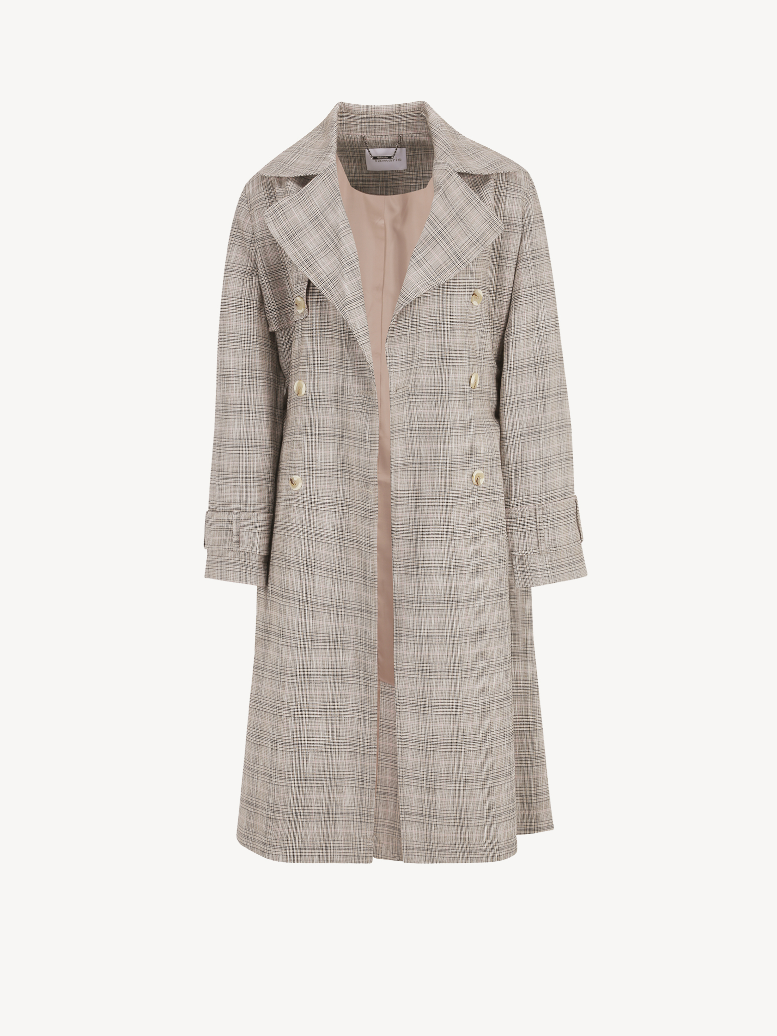Trench - beige, Moonlight Houndstooth Check, hi-res