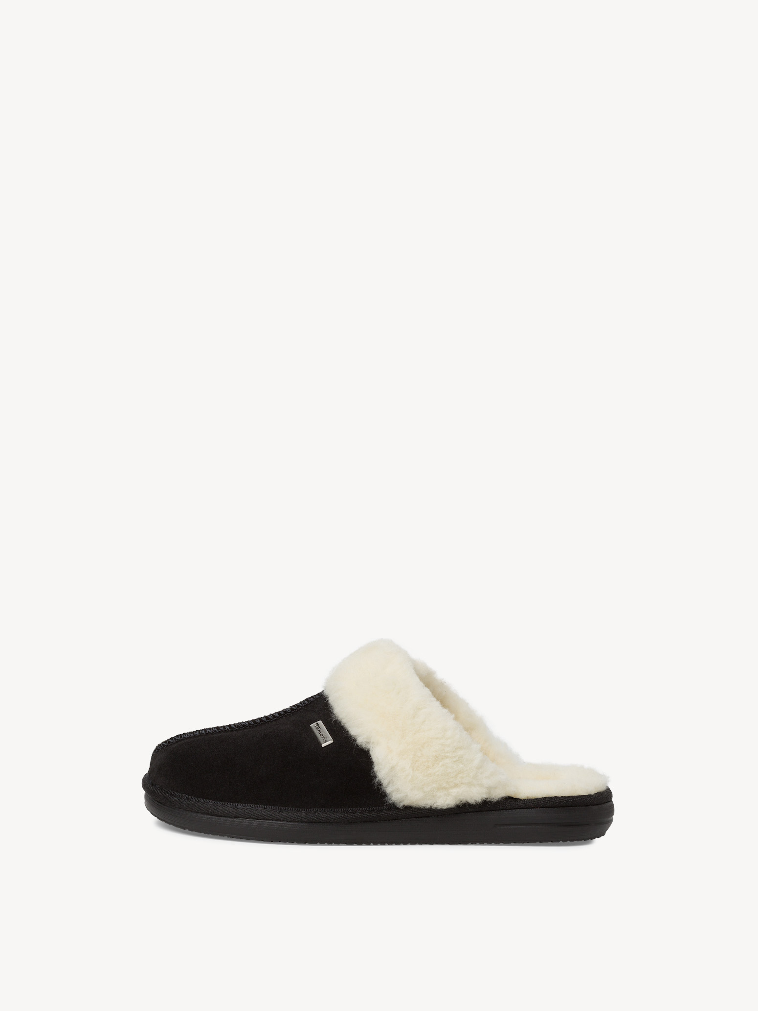 Leather Slippers - black