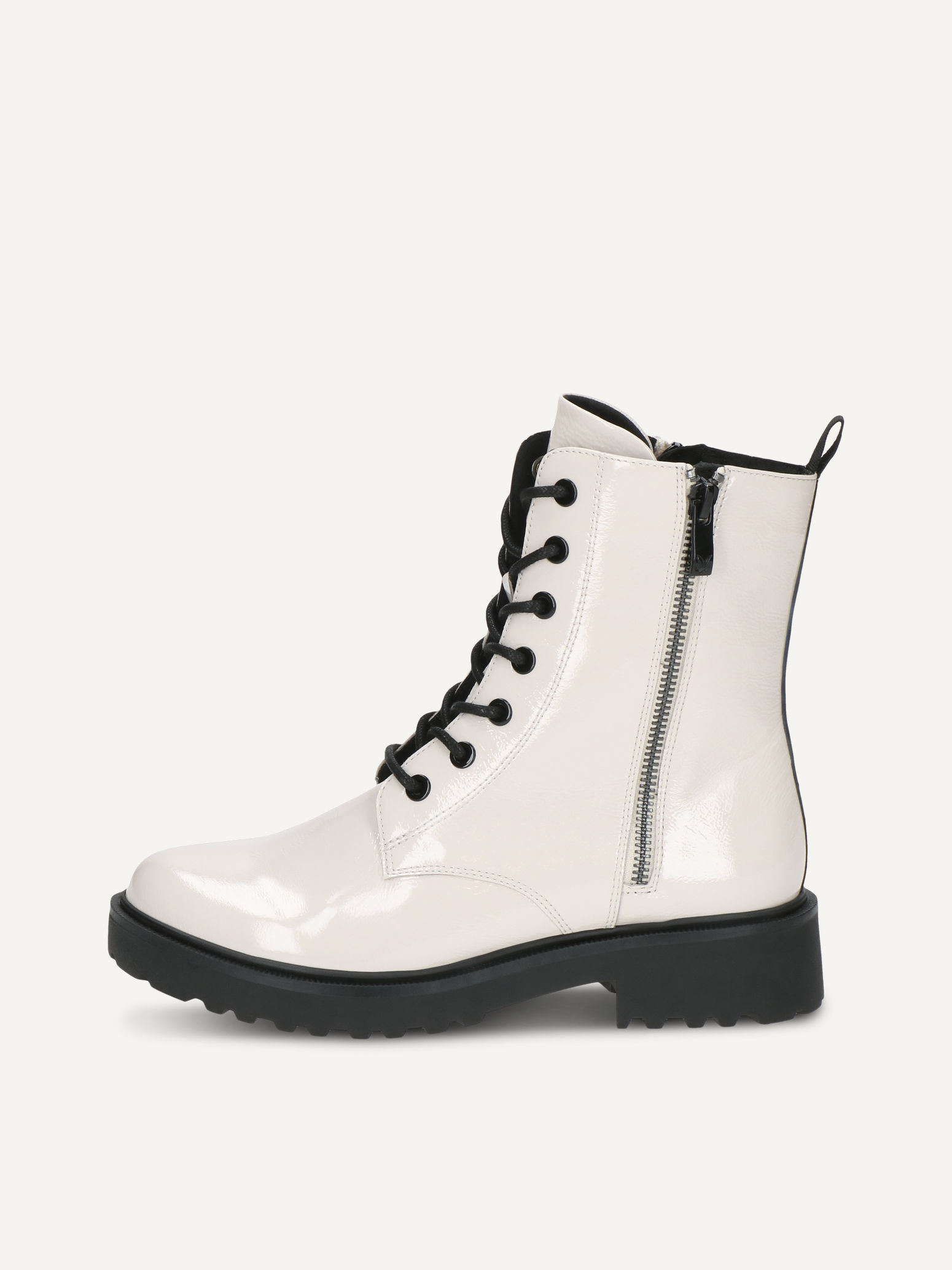 CAPRICE Bootie, white, made of Leather with Block heel, Size 36