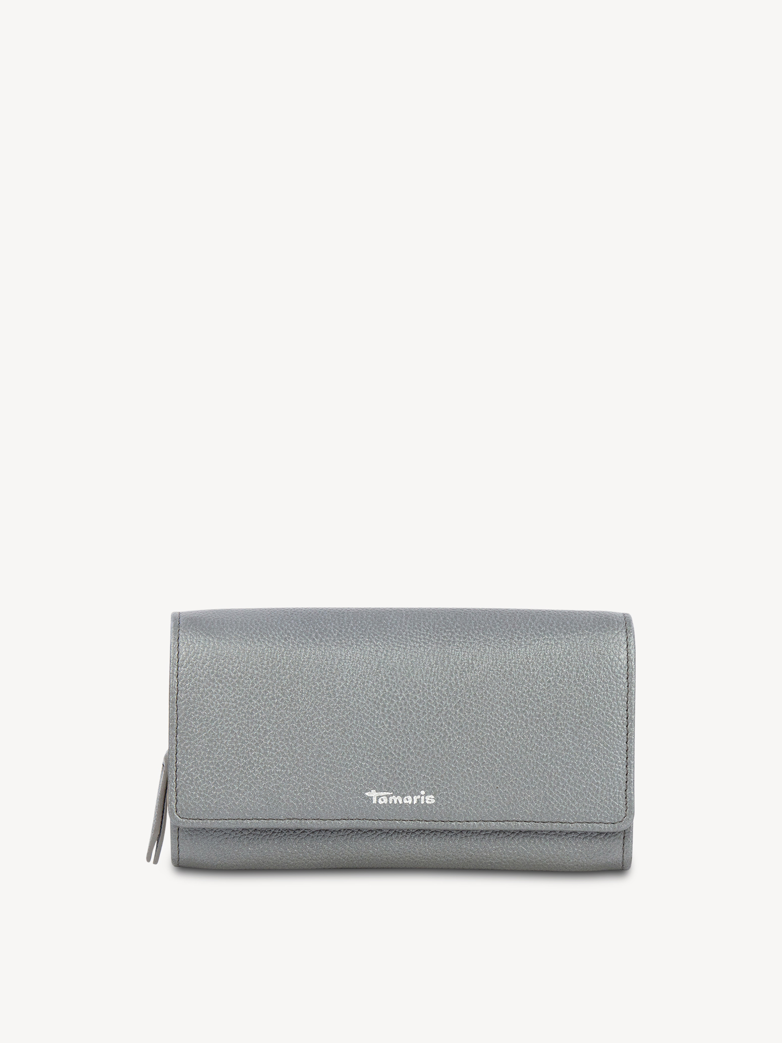 Leather Wallet - silver