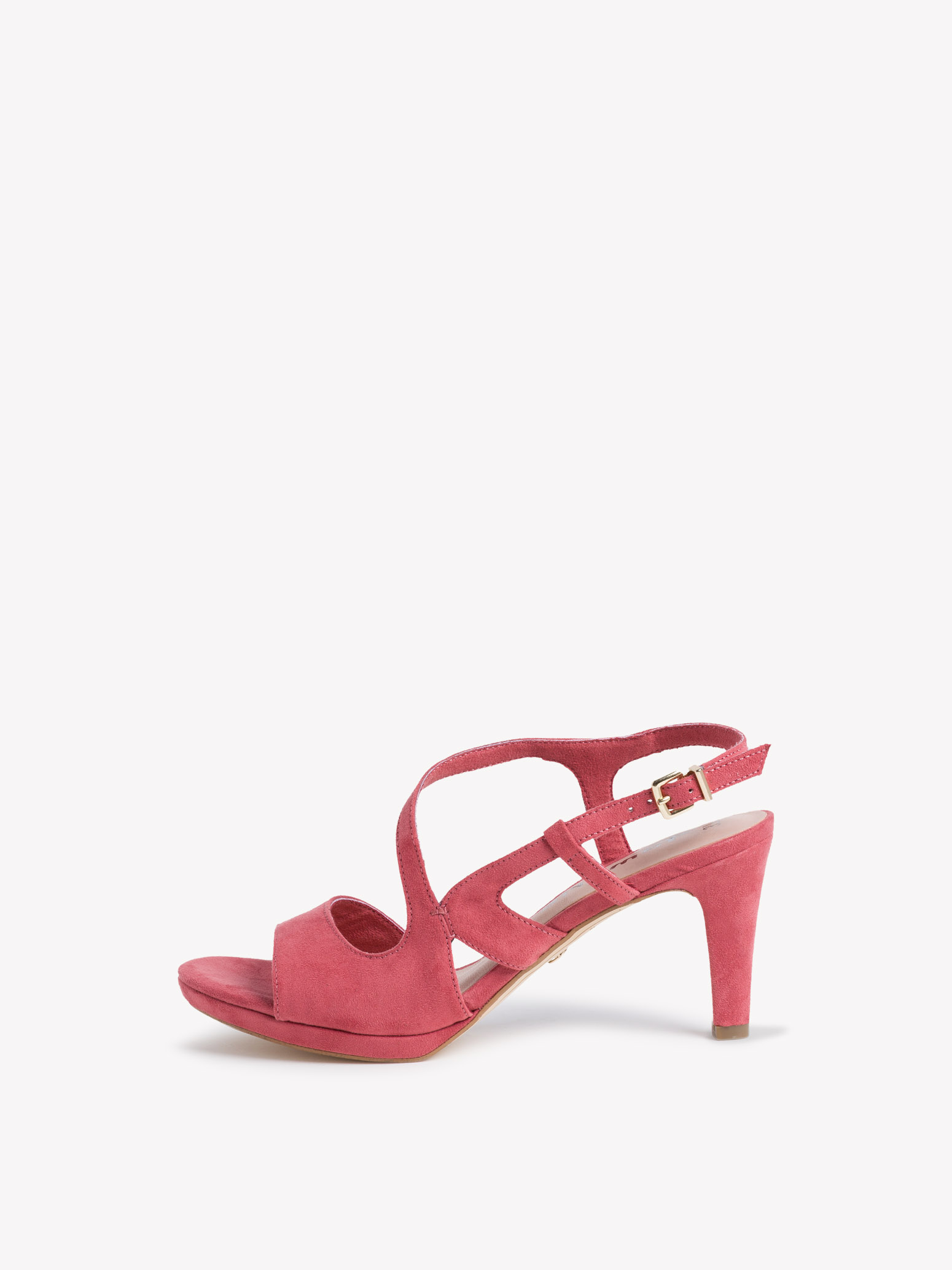 red heel sandals