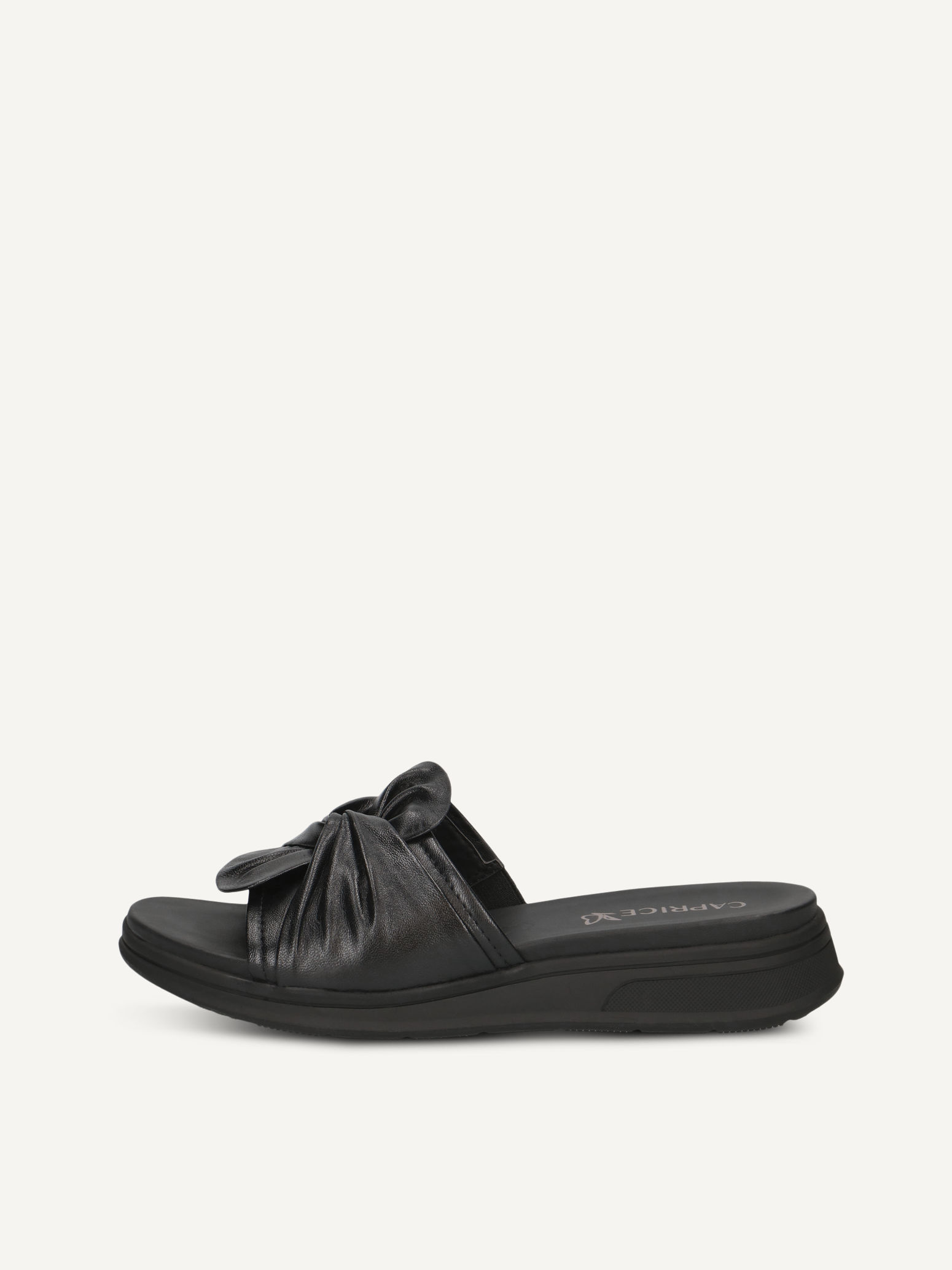 CAPRICE Mule noir en Cuir sans talon P42 67$