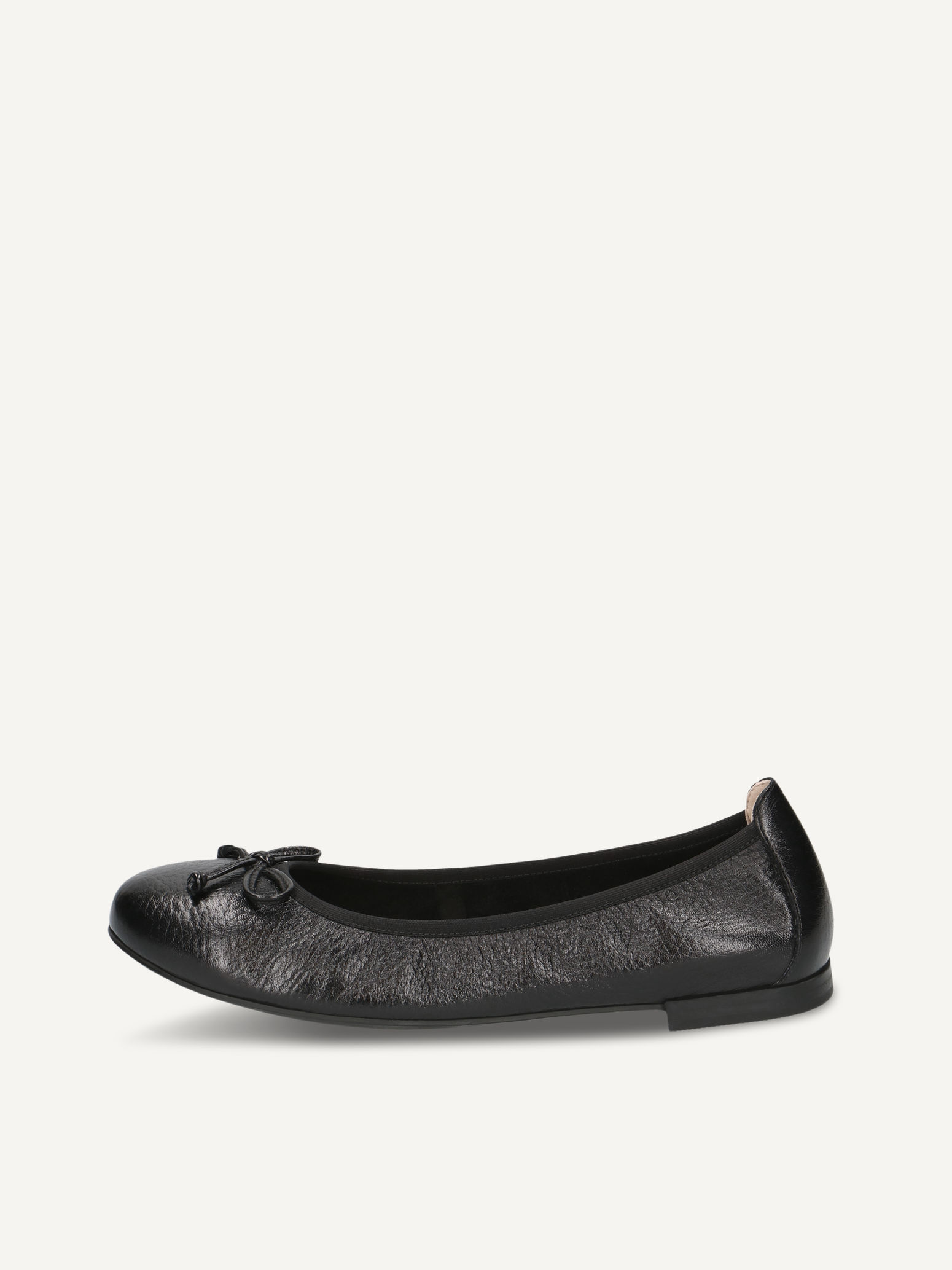 CAPRICE Ballerine noir en Cuir avec Talon bloc P40 90$