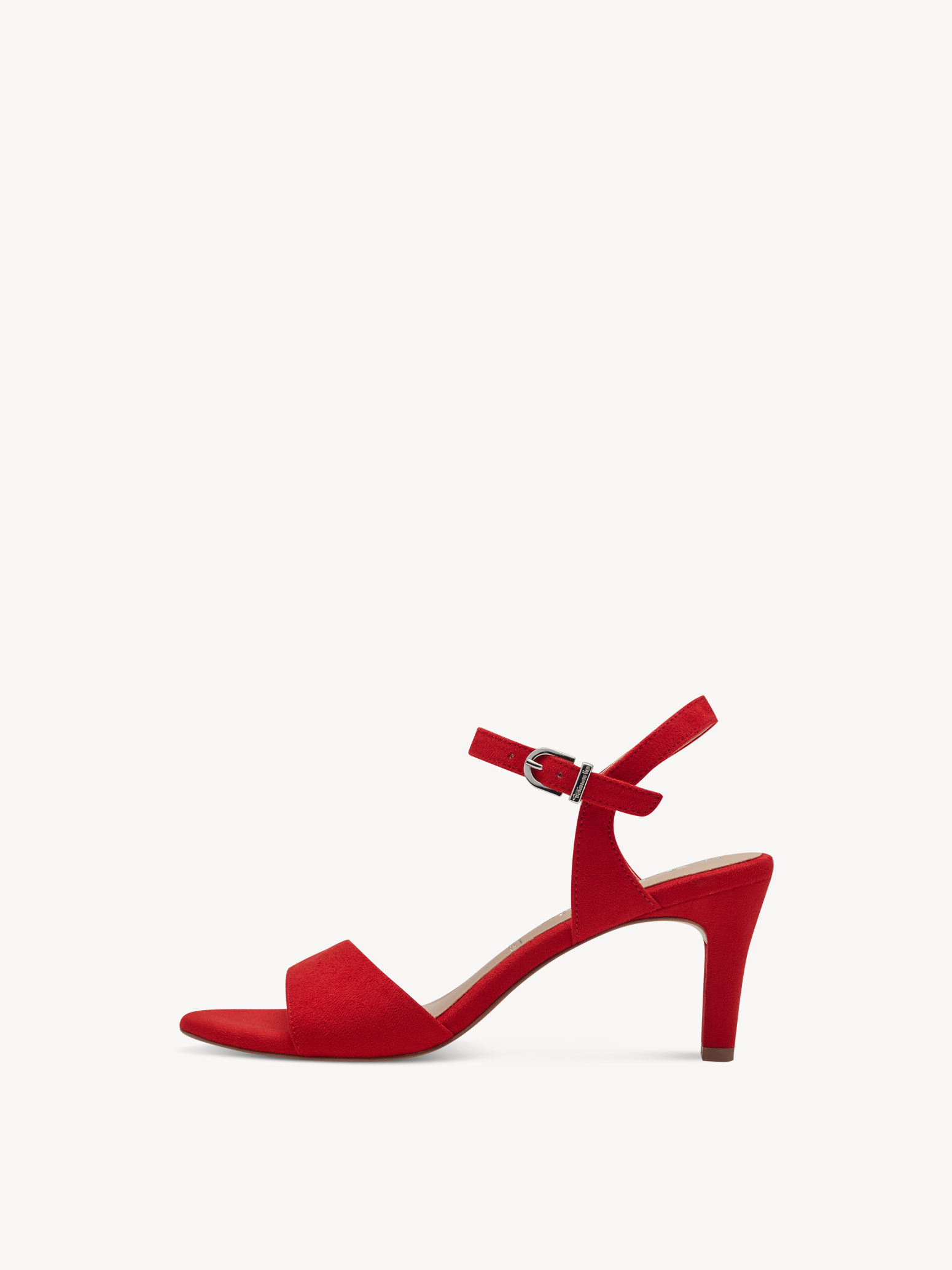 Heeled sandal - red