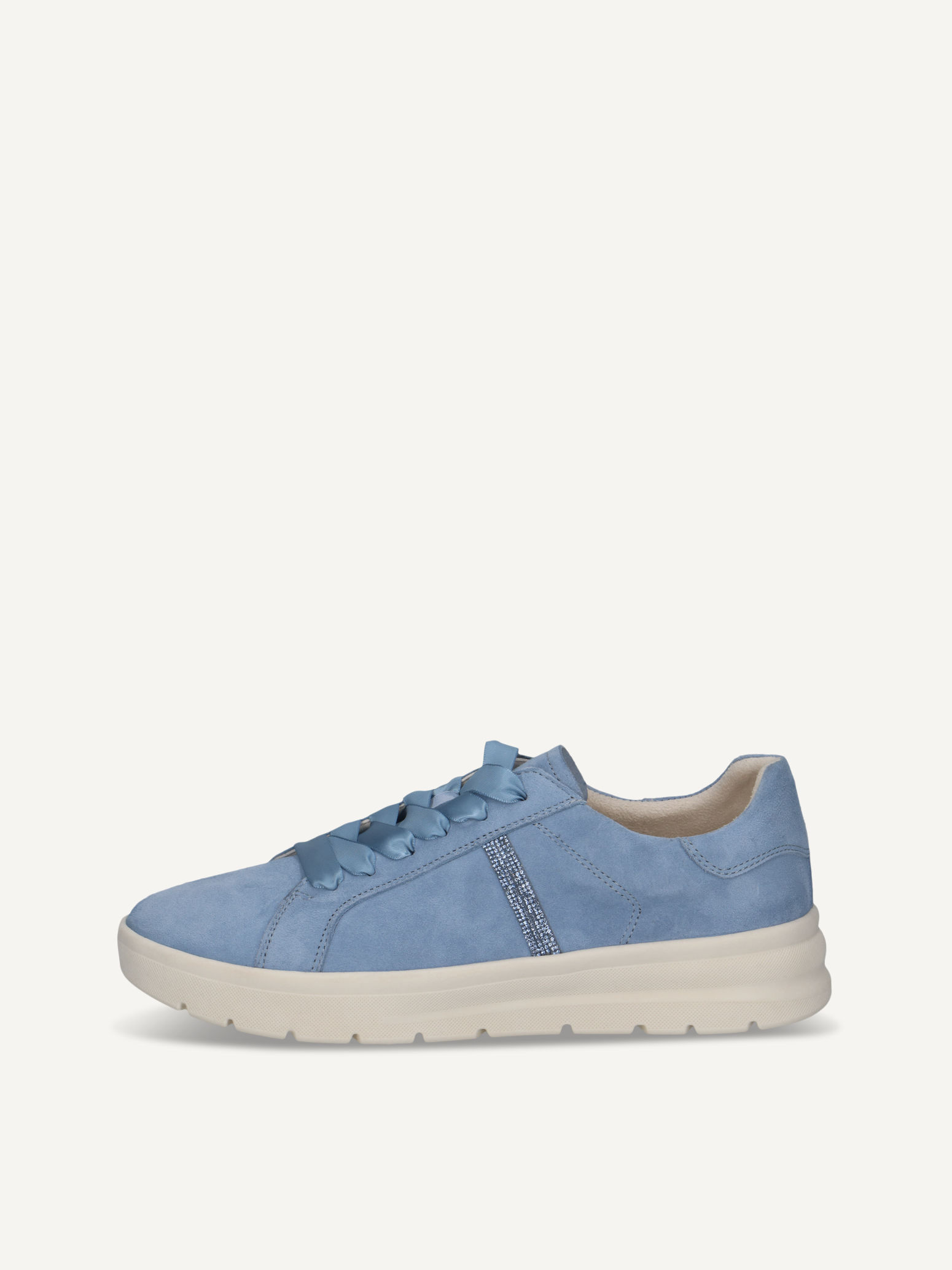 caprice low shoes blue made of leather size 37
