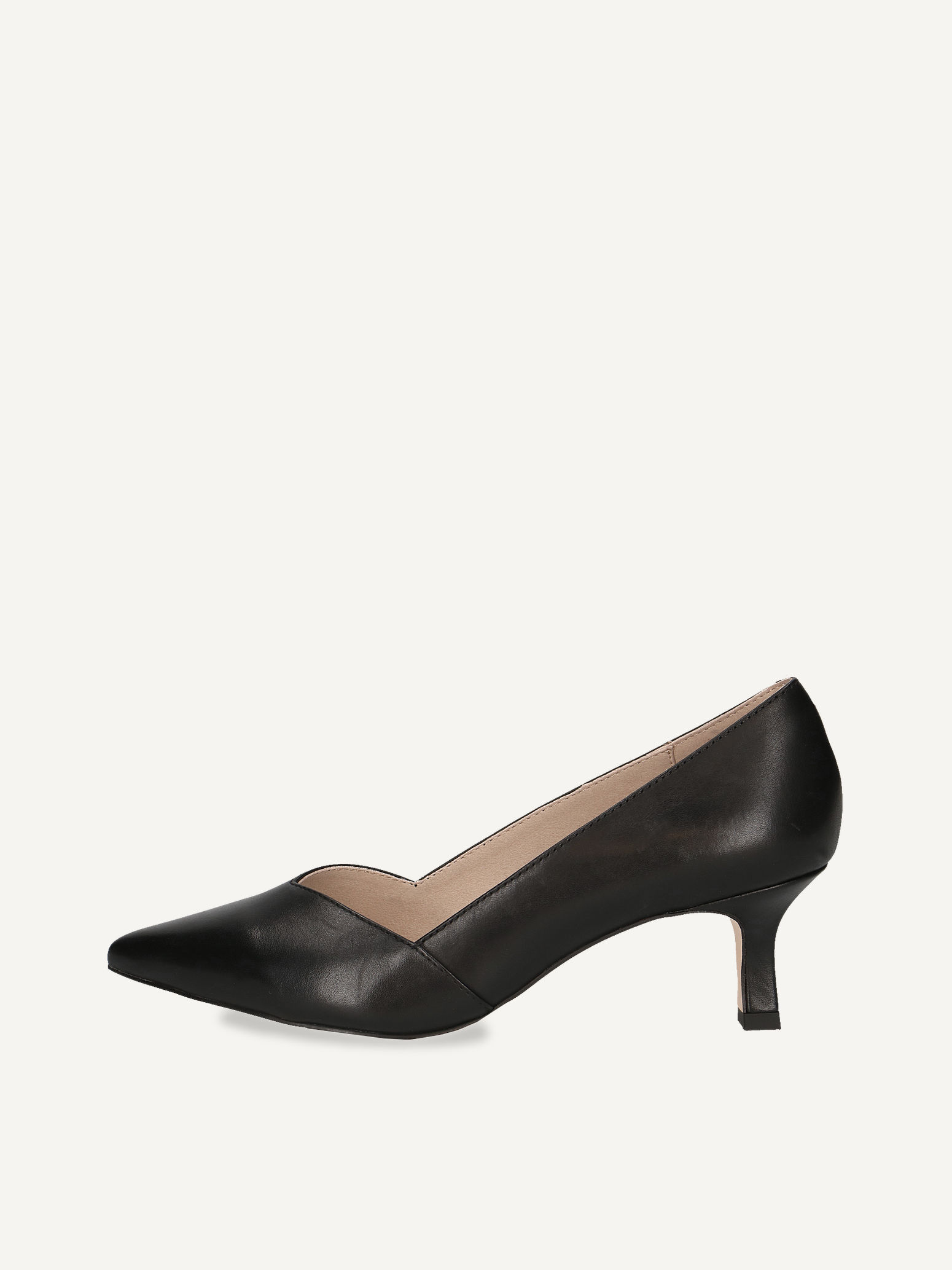 CAPRICE Escarpin noir en Cuir avec Queenie P385 59 €