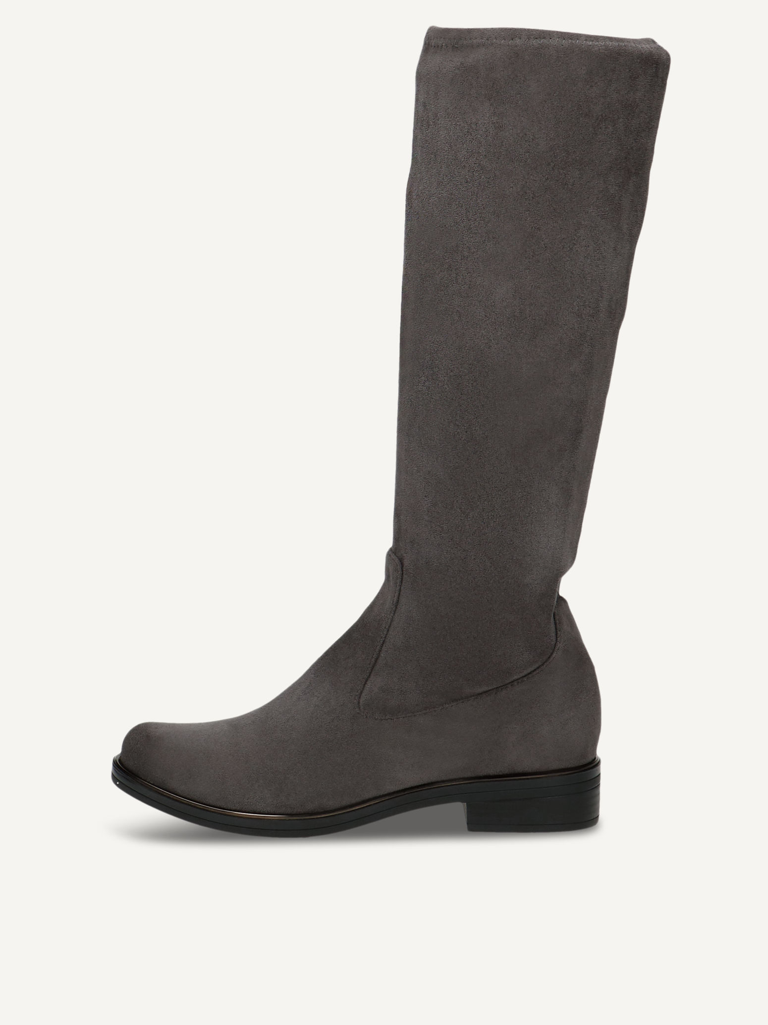 CAPRICE Bottes gris en Textile avec Talon bloc P375 90$