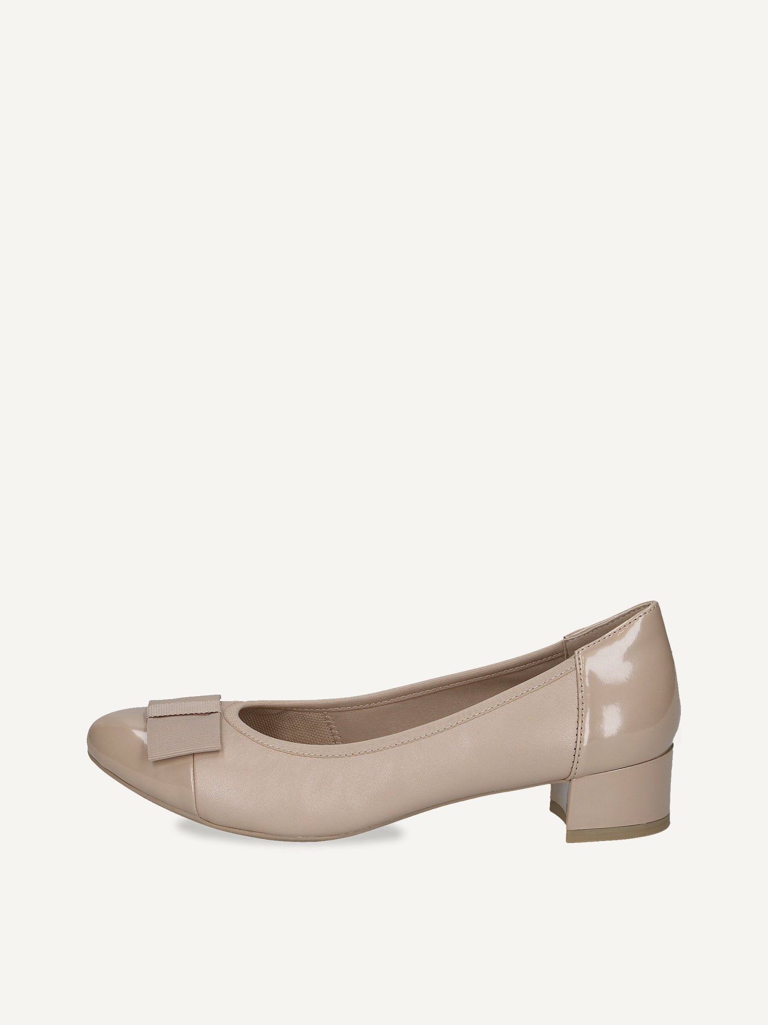 CAPRICE Escarpin beige en Mlange de matriaux de cuir et synthtique avec Talon bloc P385 80 €