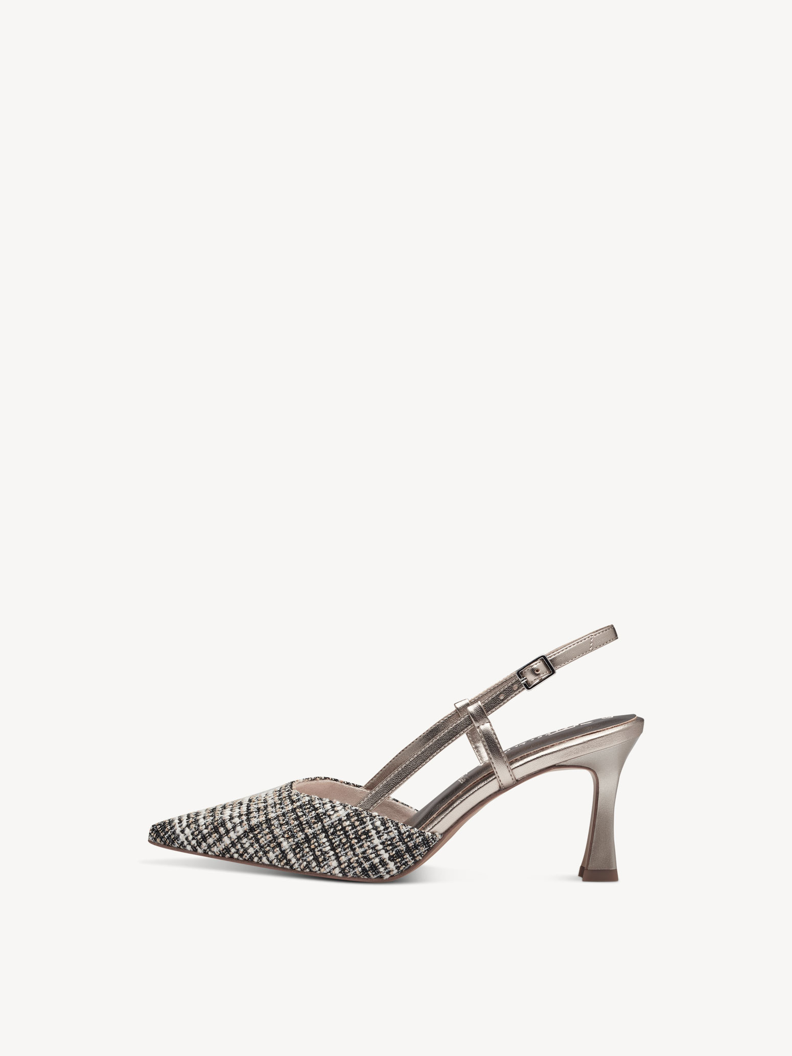 Escarpins Tamaris Femme - Pumps à Talon Aiguille 7 Cm, Bout Pointu, Surface Brillante - Confort Mémoire De Forme - Idéal Soirée & Bureau
