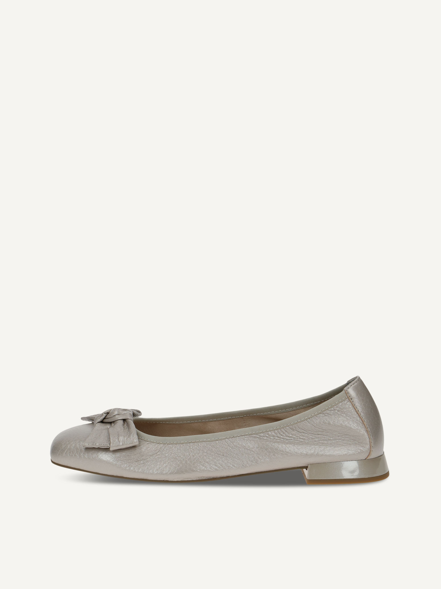 CAPRICE Ballerine gris en Cuir avec Talon trapzode P42 76 €
