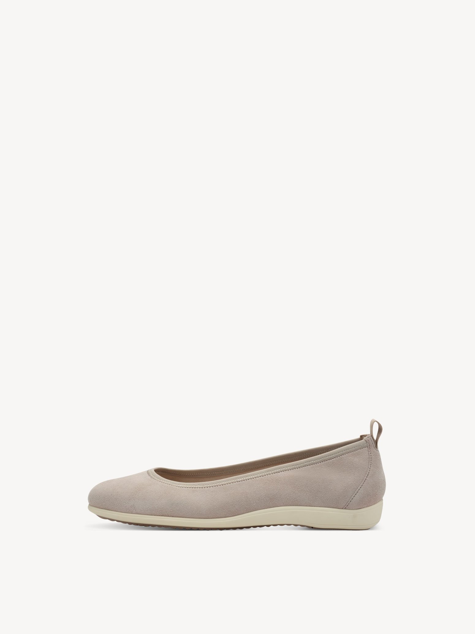 Leather Ballerina - grey