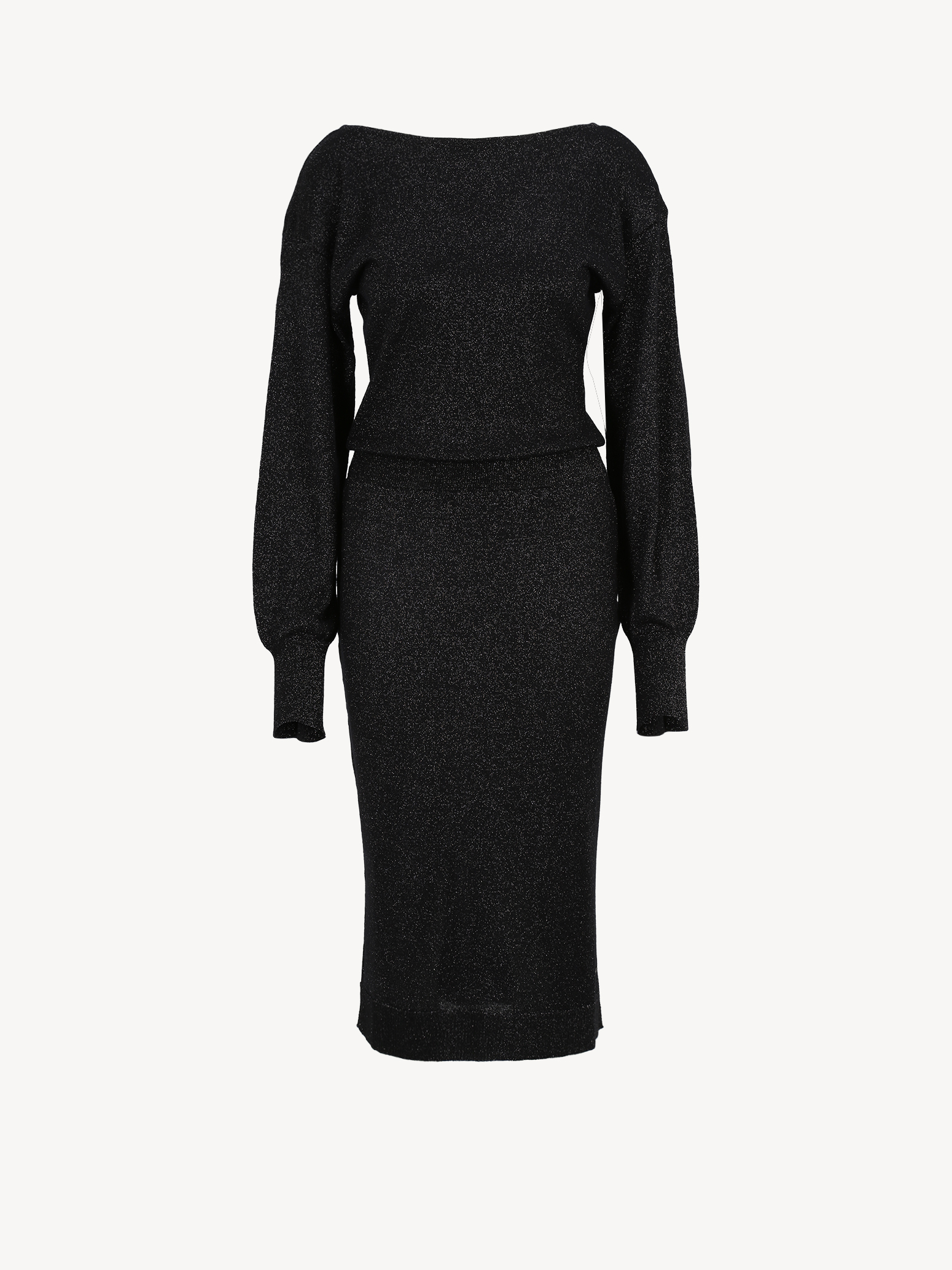 Gebreide jurk - zwart