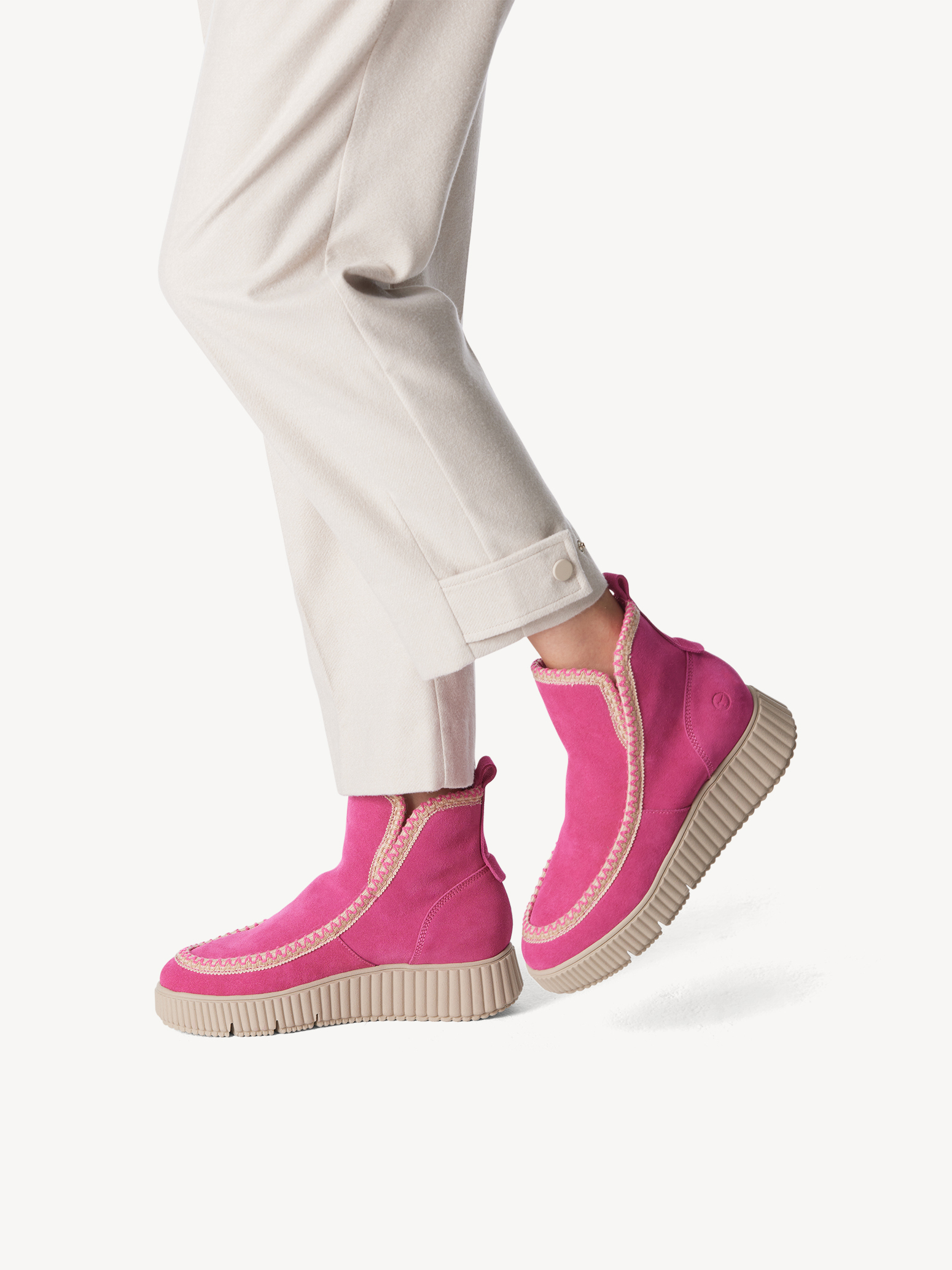 Lederstiefelette - pink Warmfutter 1-26865-41-513: Stiefeletten online kaufen! & Tamaris Boots