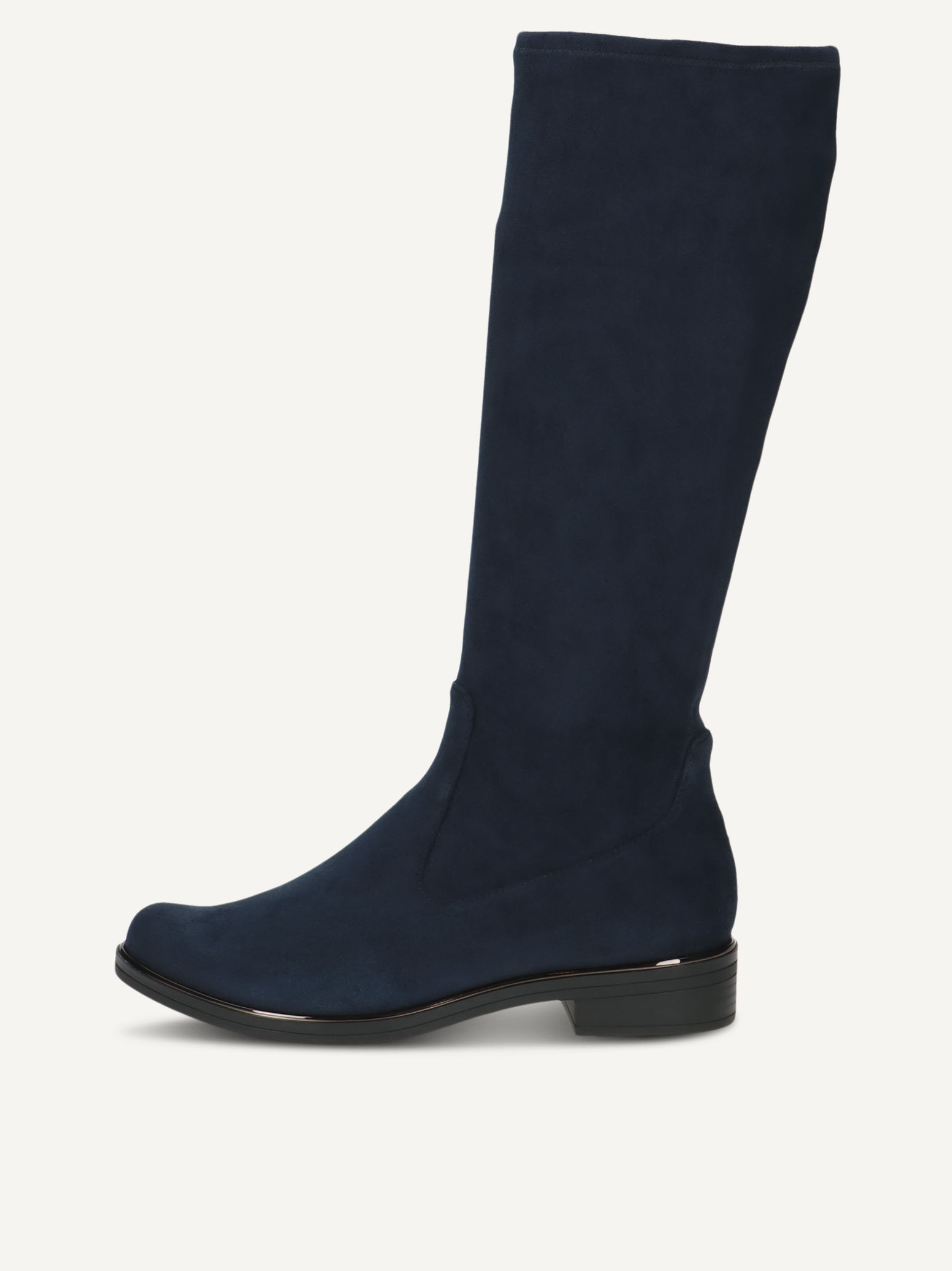 CAPRICE Stiefel, blau, aus Textil mit Blockabsatz, Gr. 38