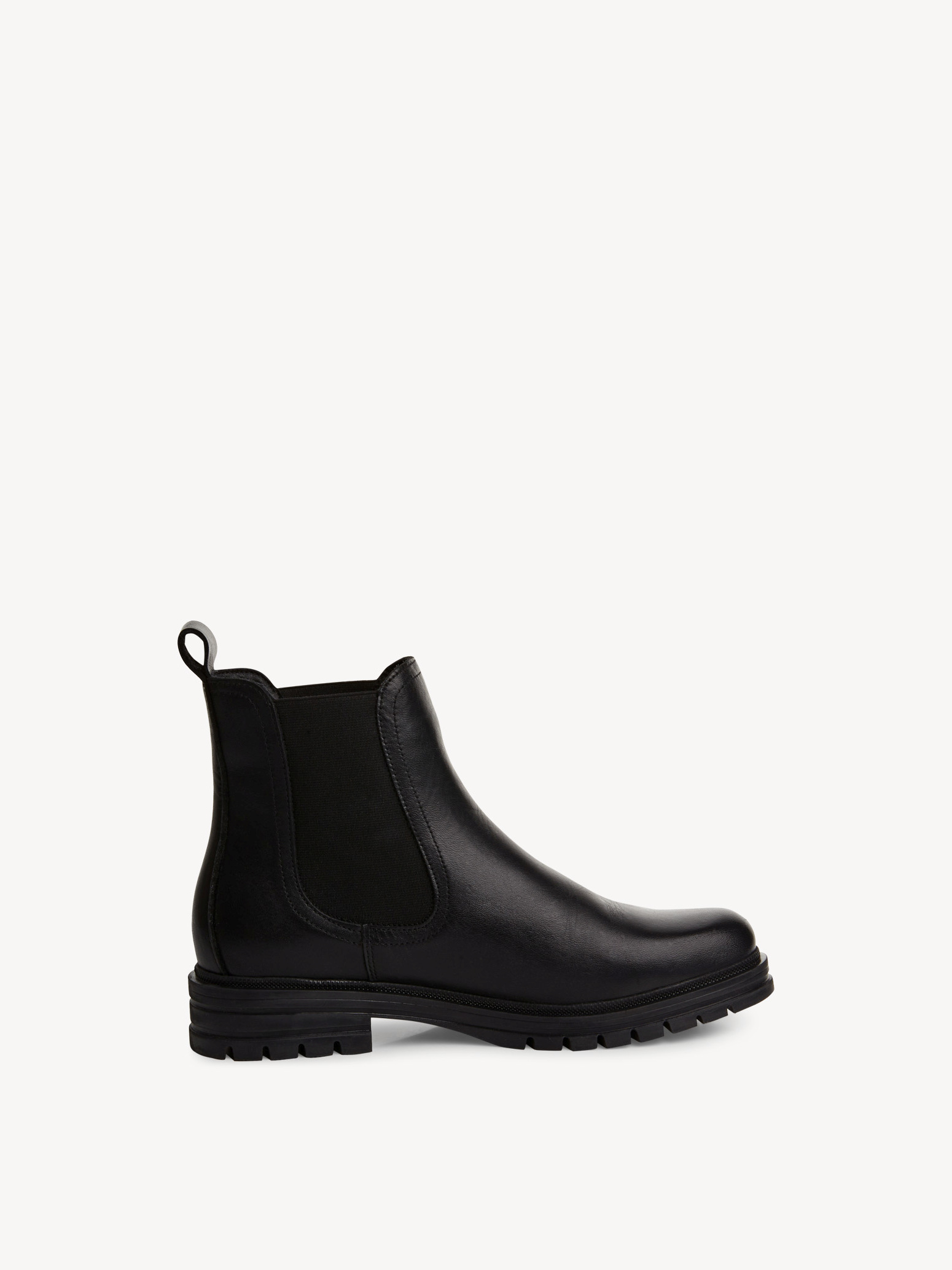 Leather Chelsea boot - black