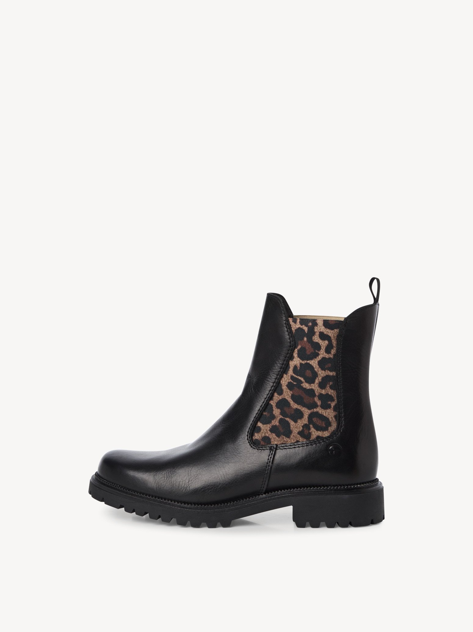 Leder Chelsea Boot - schwarz