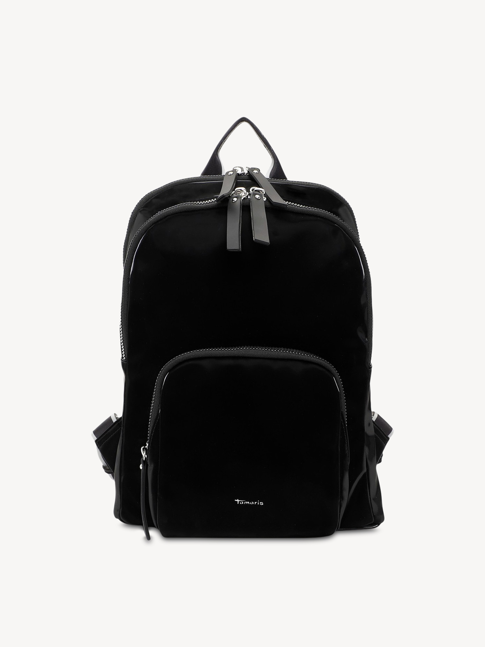Tamaris Cher Backpack L Zaino Donna - Nero - Con Scomparto Imbottito Per Laptop 25x32 Cm
