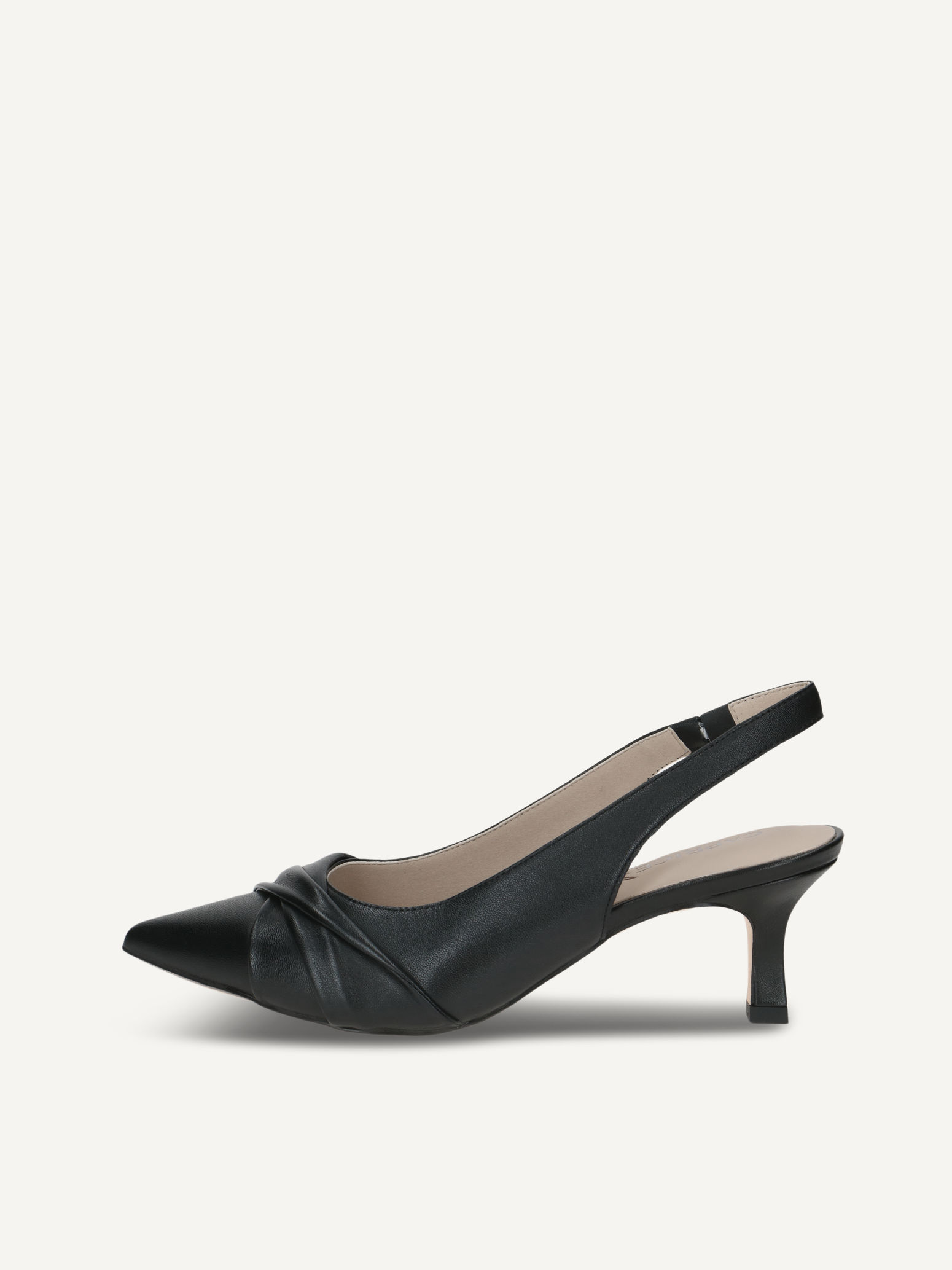 CAPRICE escarpin noir en Cuir avec Queenie P37 63 €