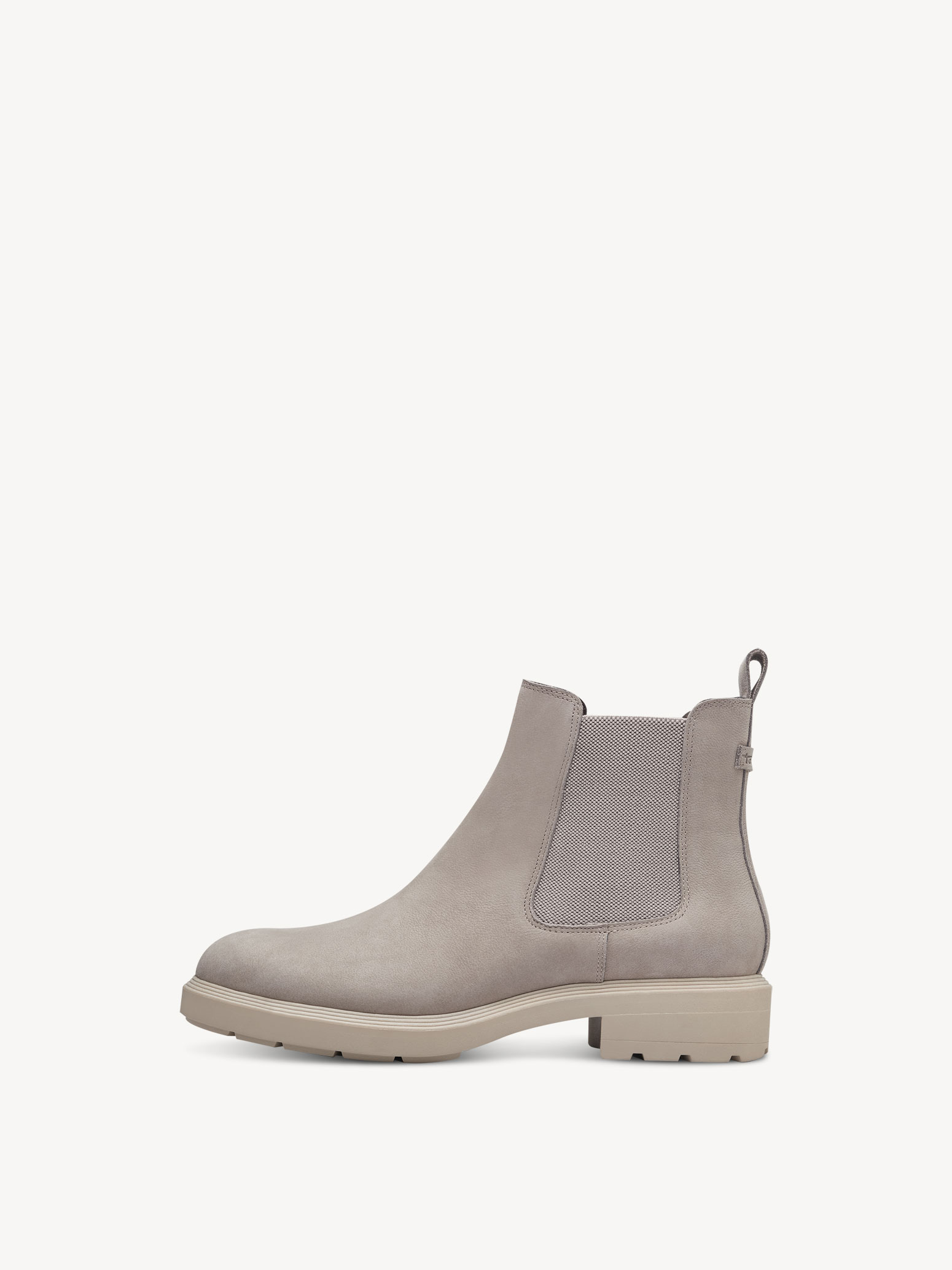 Leather Chelsea boot - beige