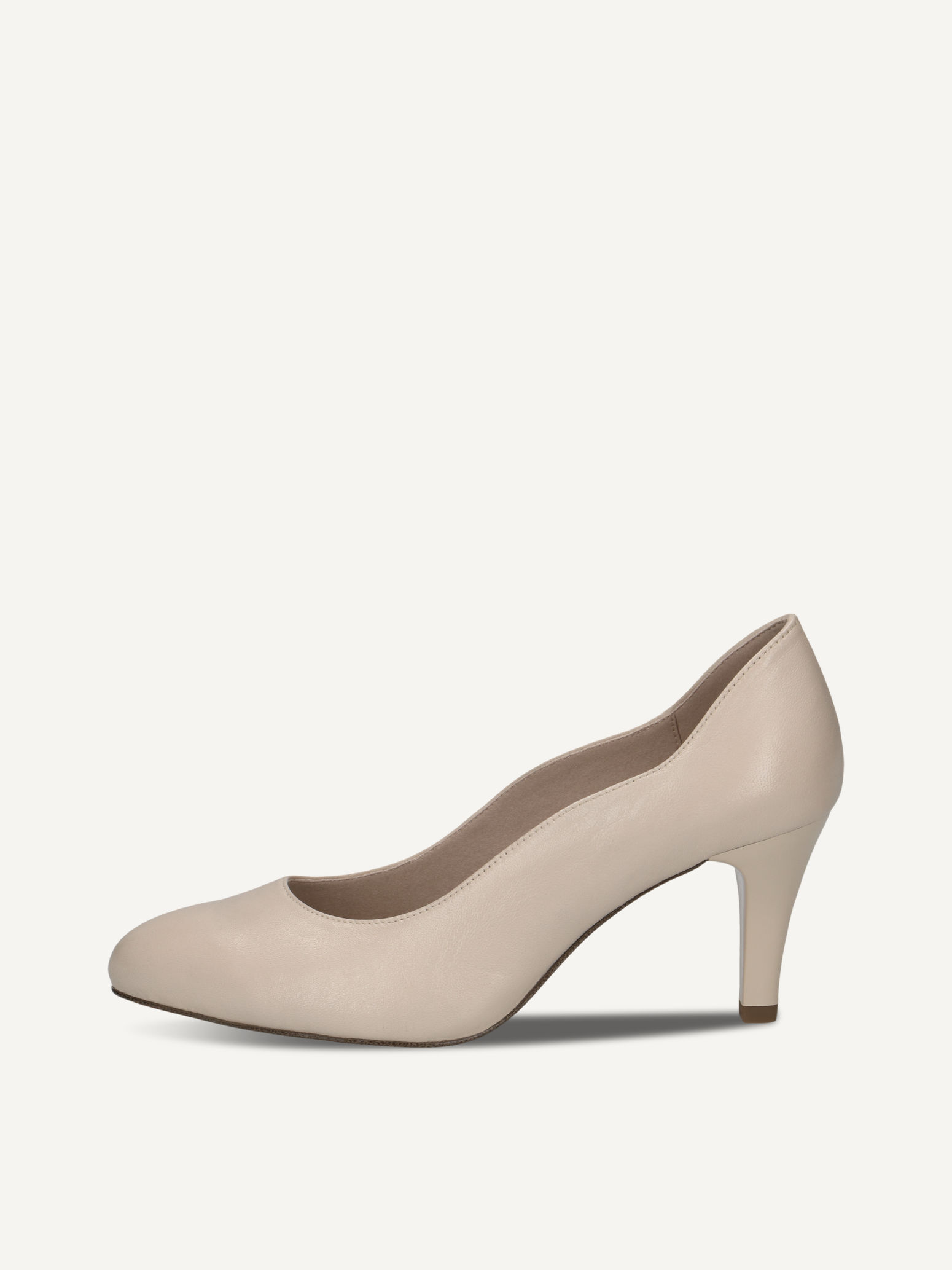 CAPRICE Escarpin blanc en Cuir avec Talon entonnoir P385 61 €