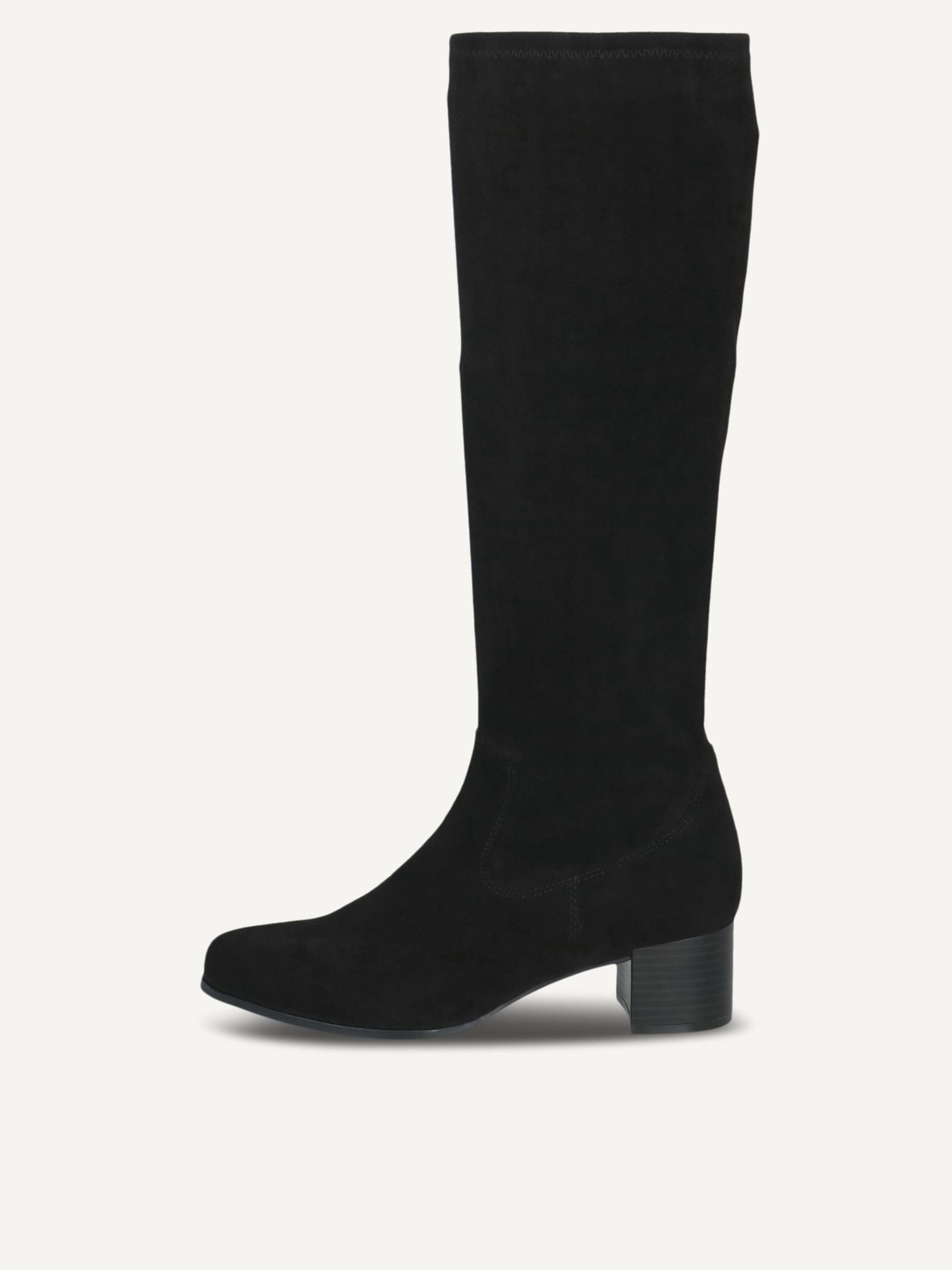 CAPRICE Bottes noir en Textile avec Talon bloc P40 90$