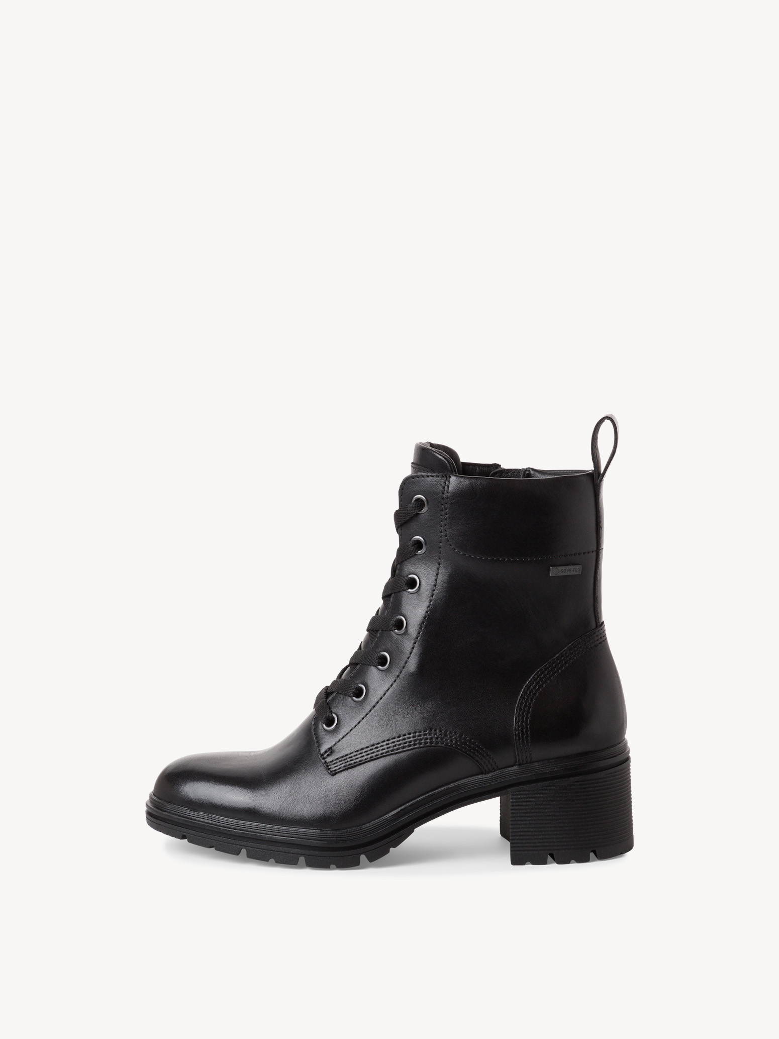 Leather Bootie - black