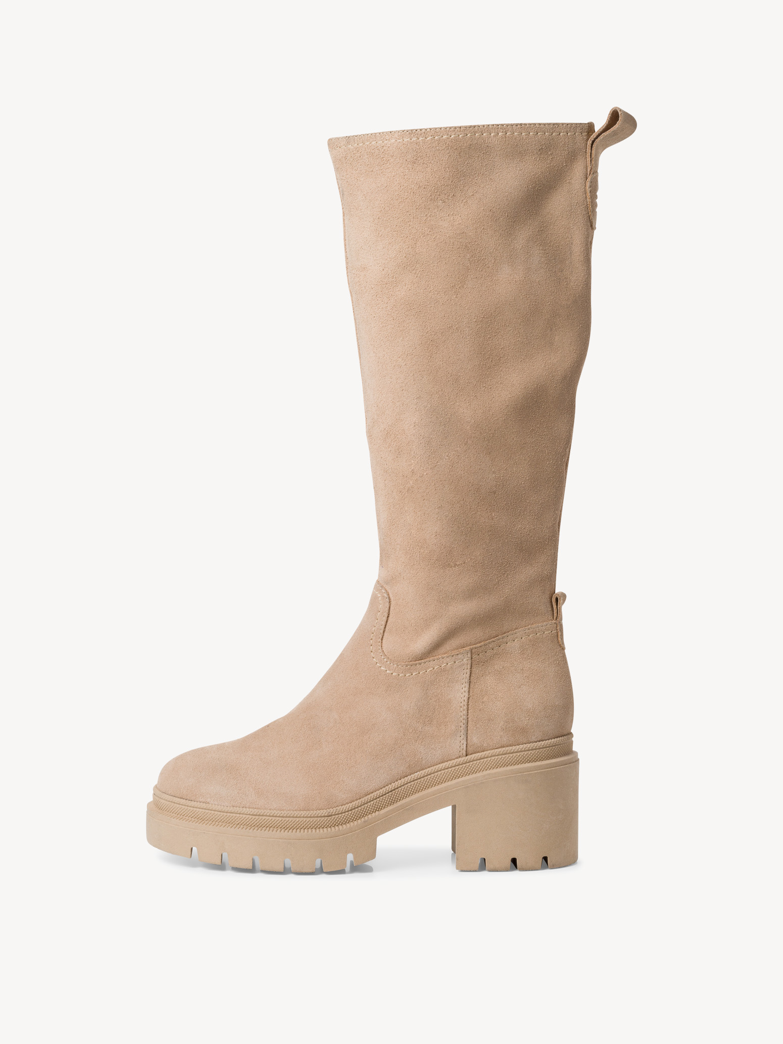 Leather Boots - beige