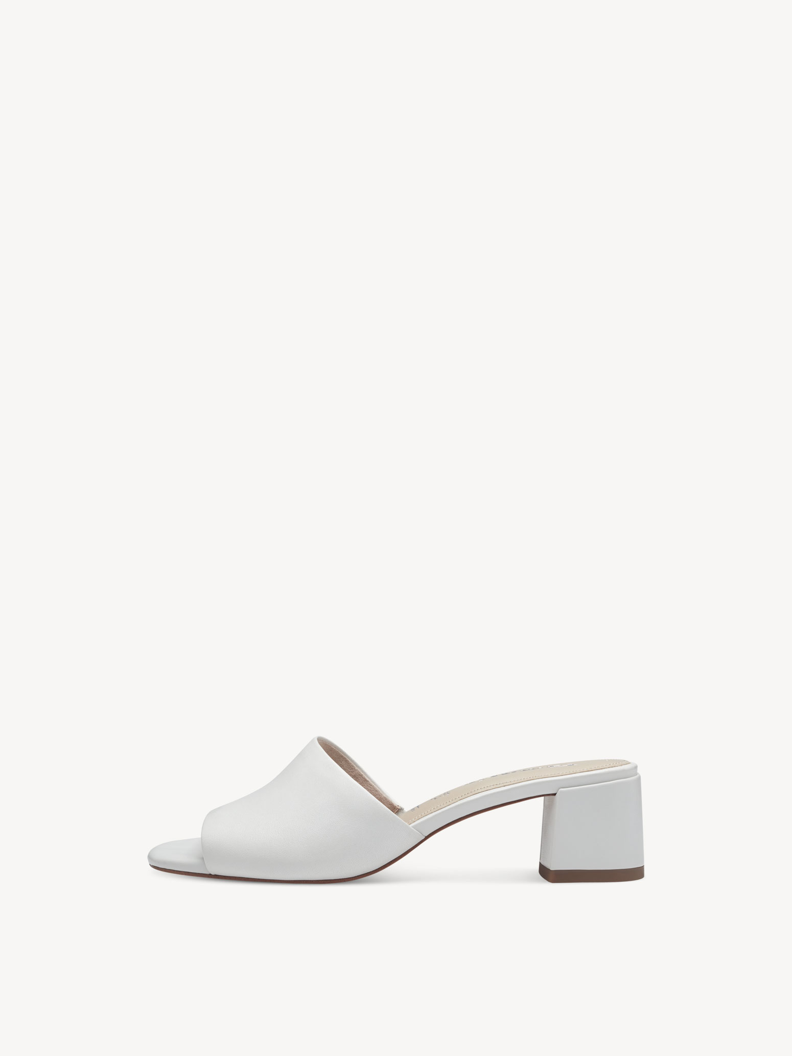 Leather Mule - white