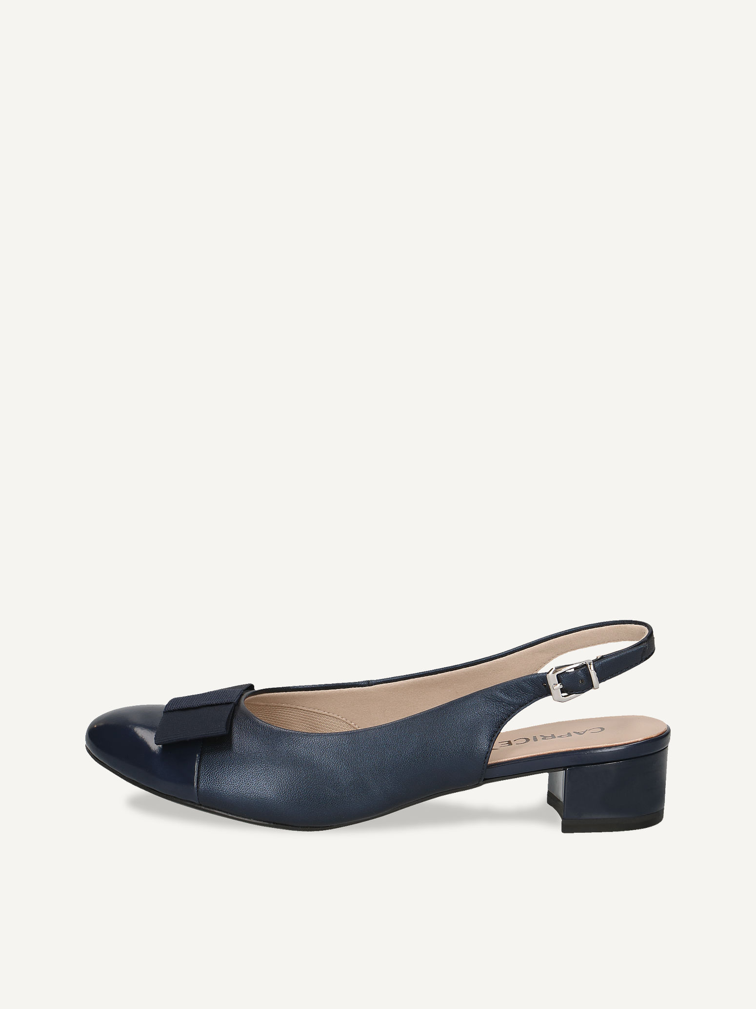 CAPRICE escarpin bleu en Mlange de matriaux de cuir et synthtique et textile avec Talon bloc P39 59 €