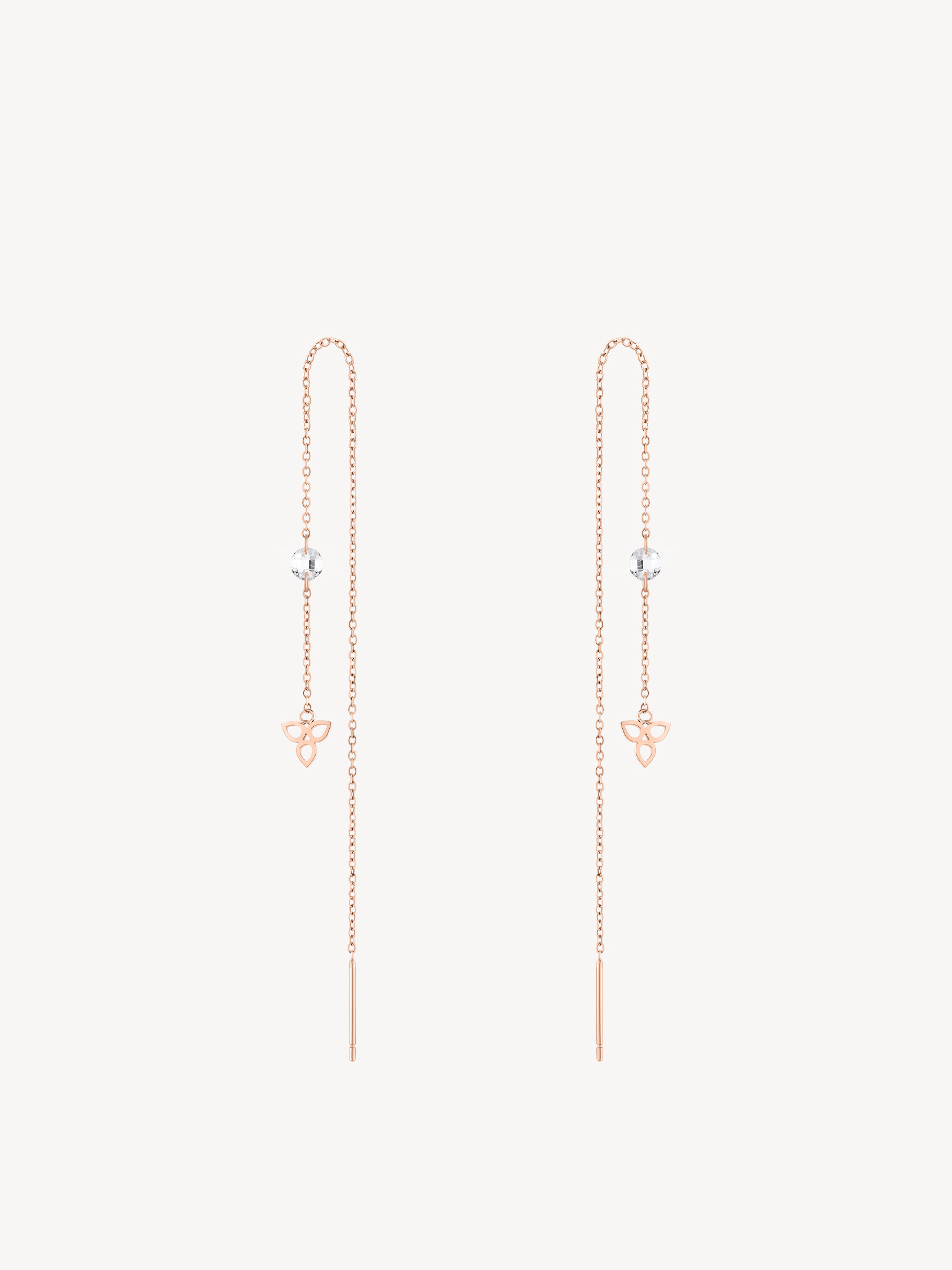 Ohrring rosegold Gr. 11cm