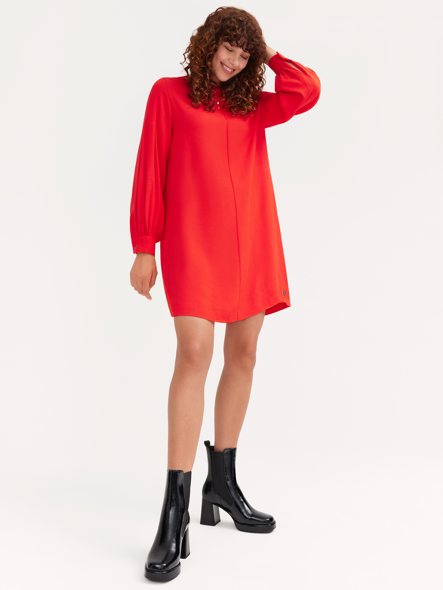 Kleider TAW0356-30042: Tamaris rot - Kleid online kaufen!