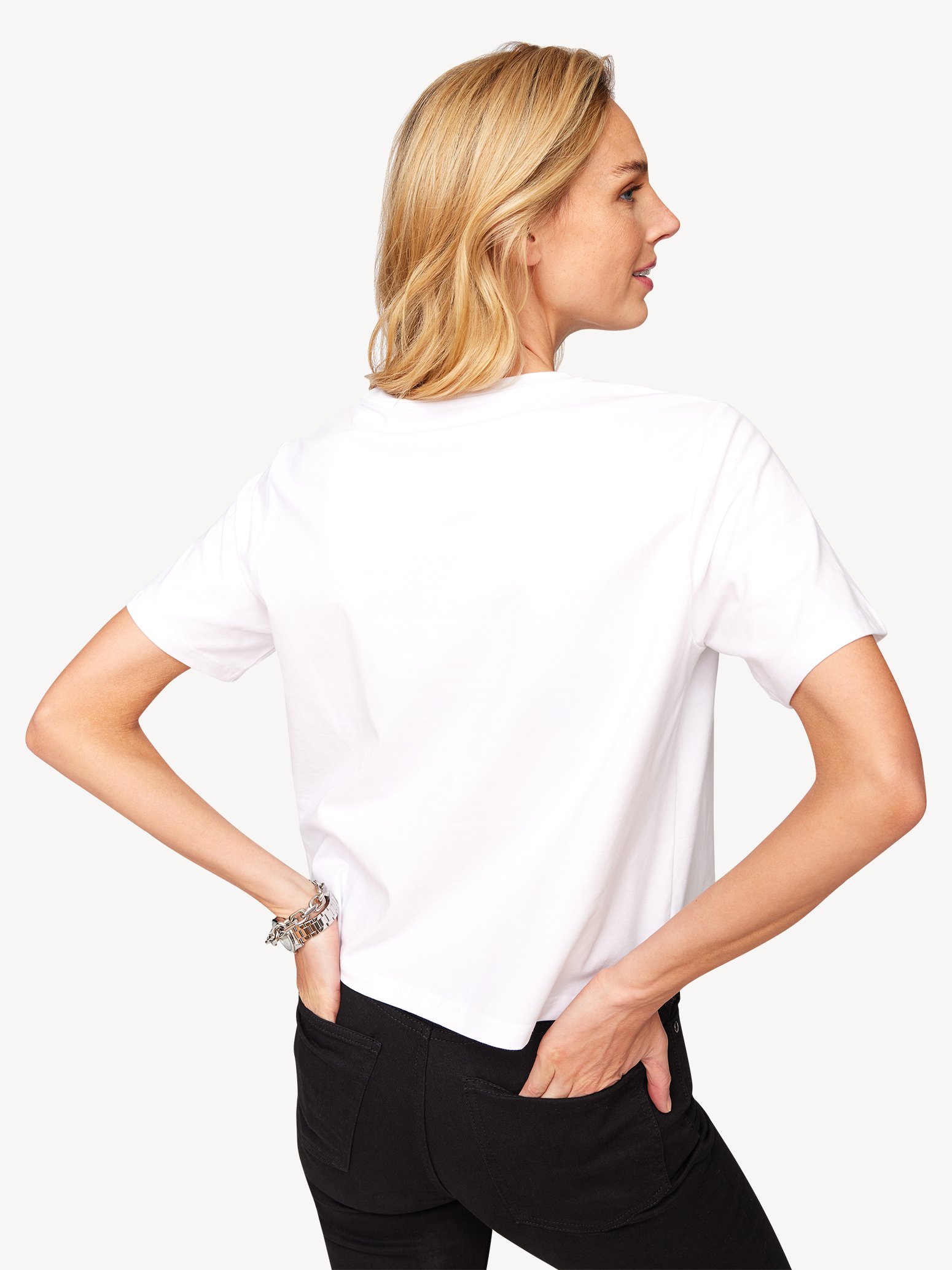 Oversized T-shirt - wit, Bright White, hi-res