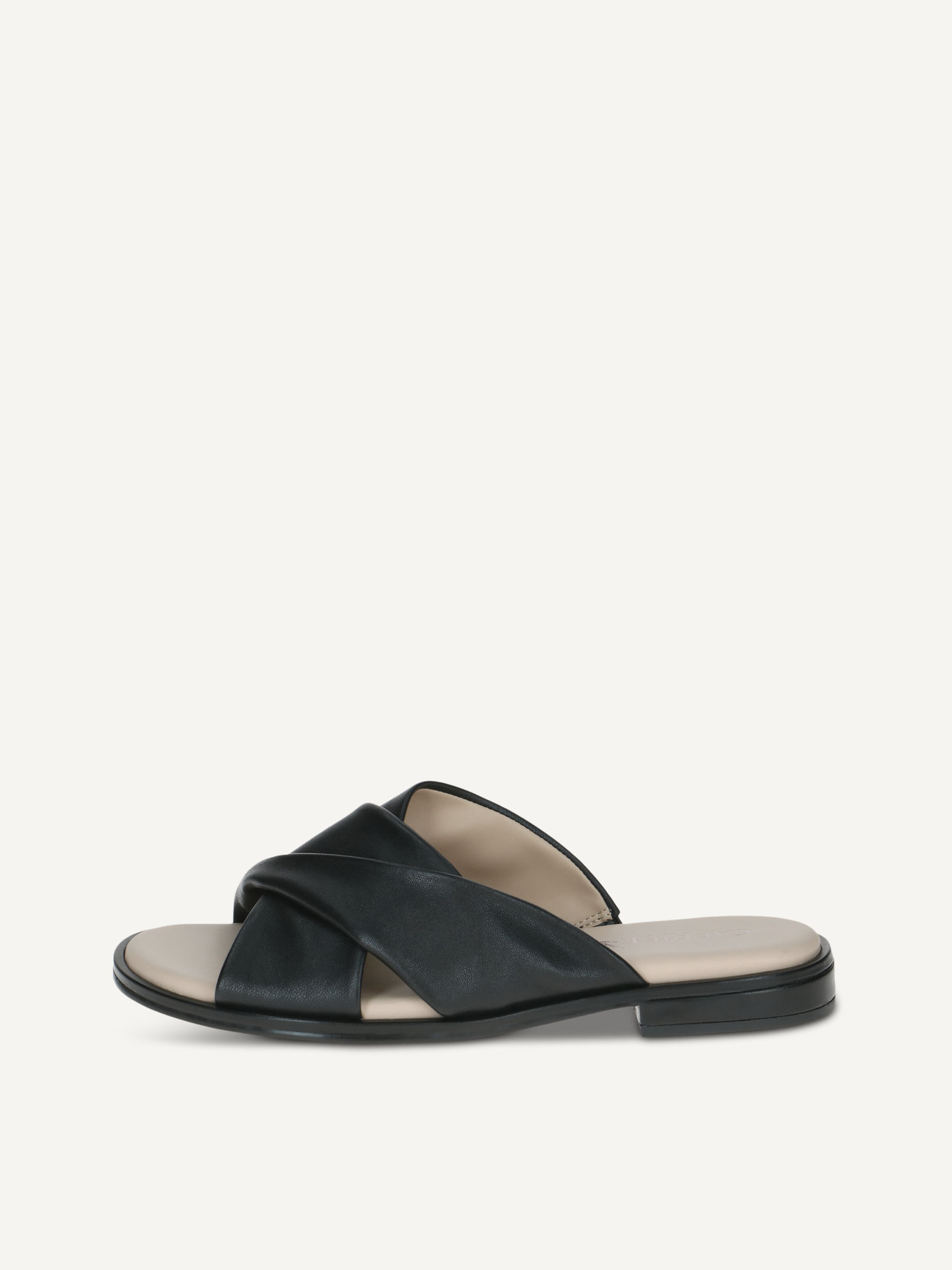 CAPRICE Mule noir en Cuir avec Talon bloc P37 59 €