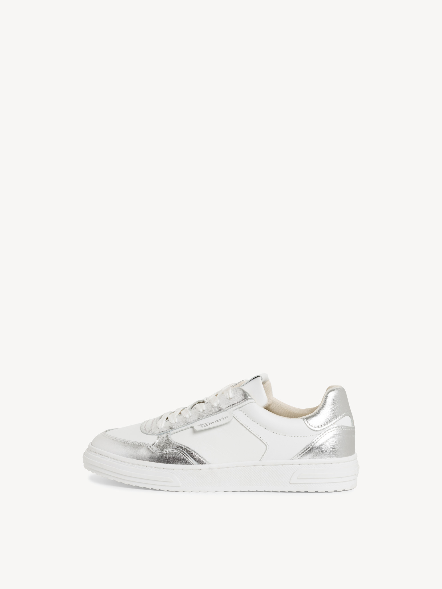 Tamaris Sneaker Da Donna, Colore Argento (Pewter Antic 916), Numero 38, Materiale Sintetico, Chiusura Con Cerniera, Tacco Piatto