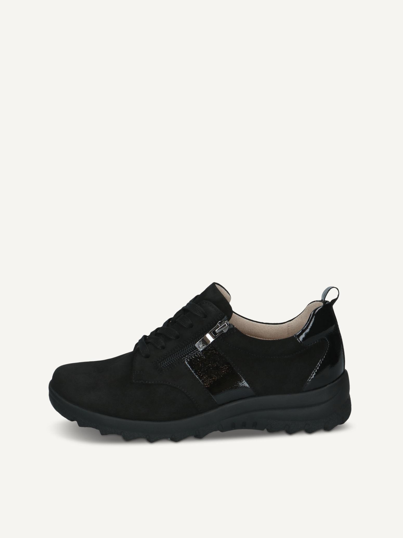 caprice low shoes black made of leather size 37