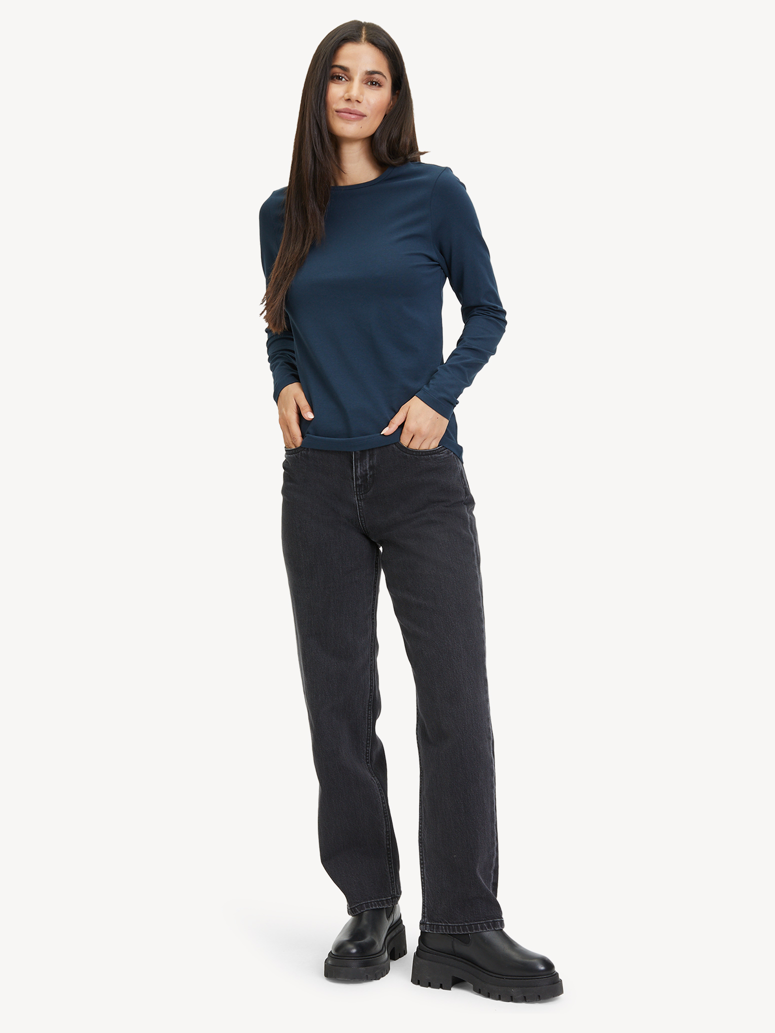 Langarmshirt - blau TAW0308-50059: online & Tamaris kaufen! Sweatshirts Hoodies