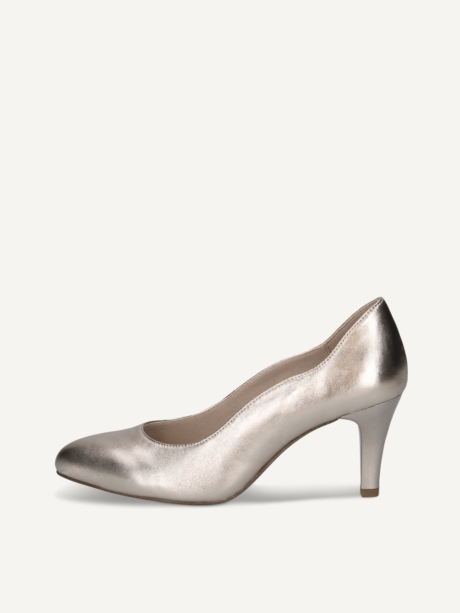 CAPRICE Escarpin marron en Cuir avec Talon entonnoir P40 59€