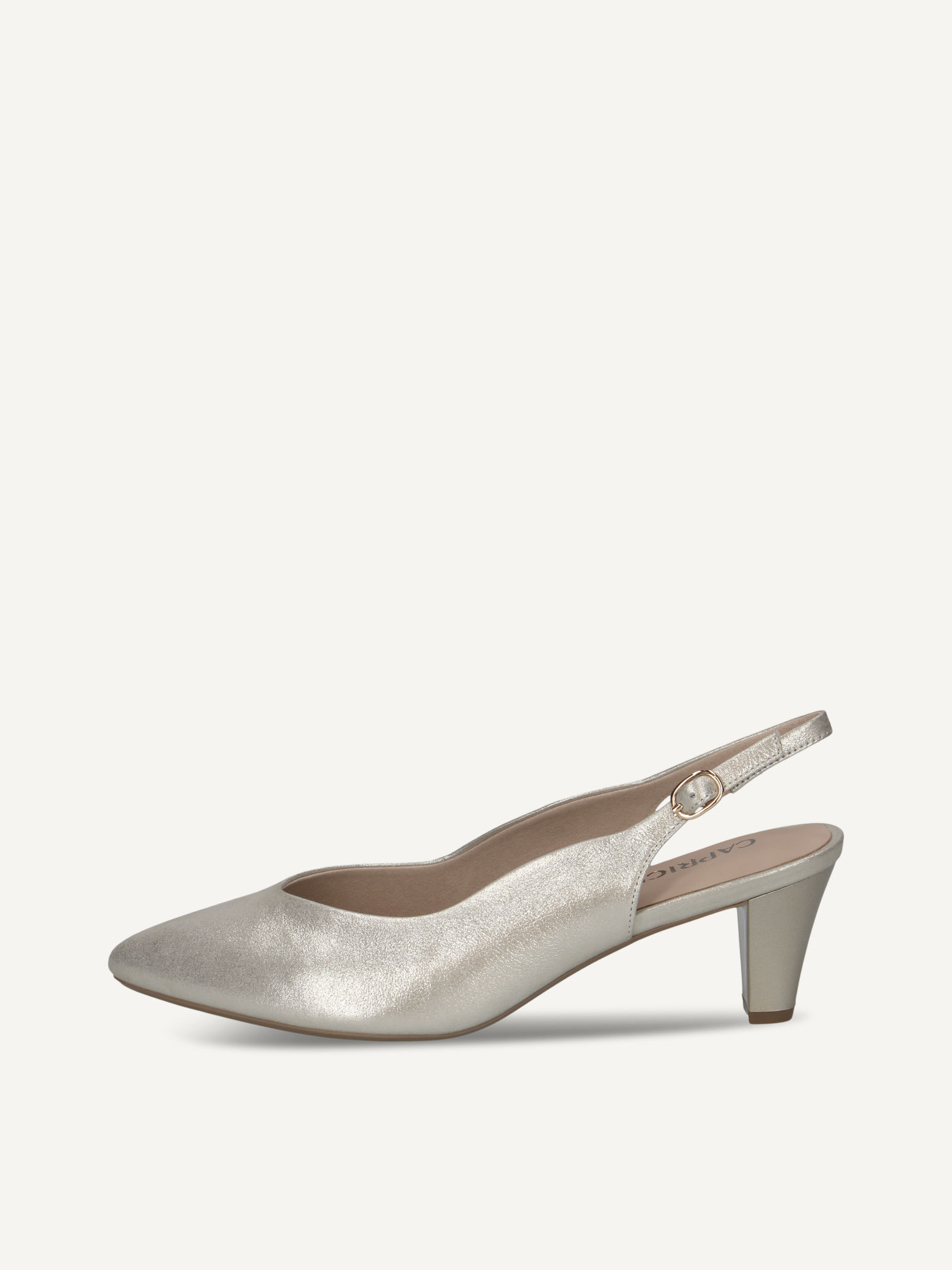 CAPRICE escarpin mtallique en Cuir avec Talon entonnoir P405 61 €